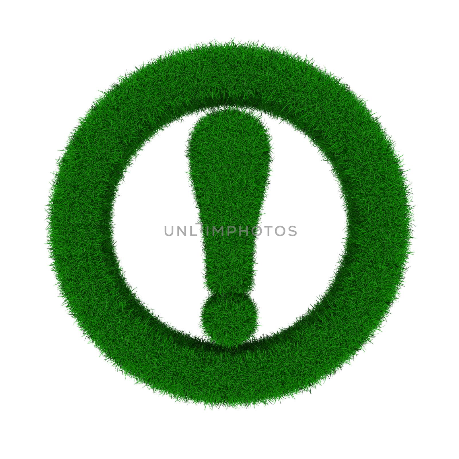 Attention. traffic sign on white background. Isolated 3D image