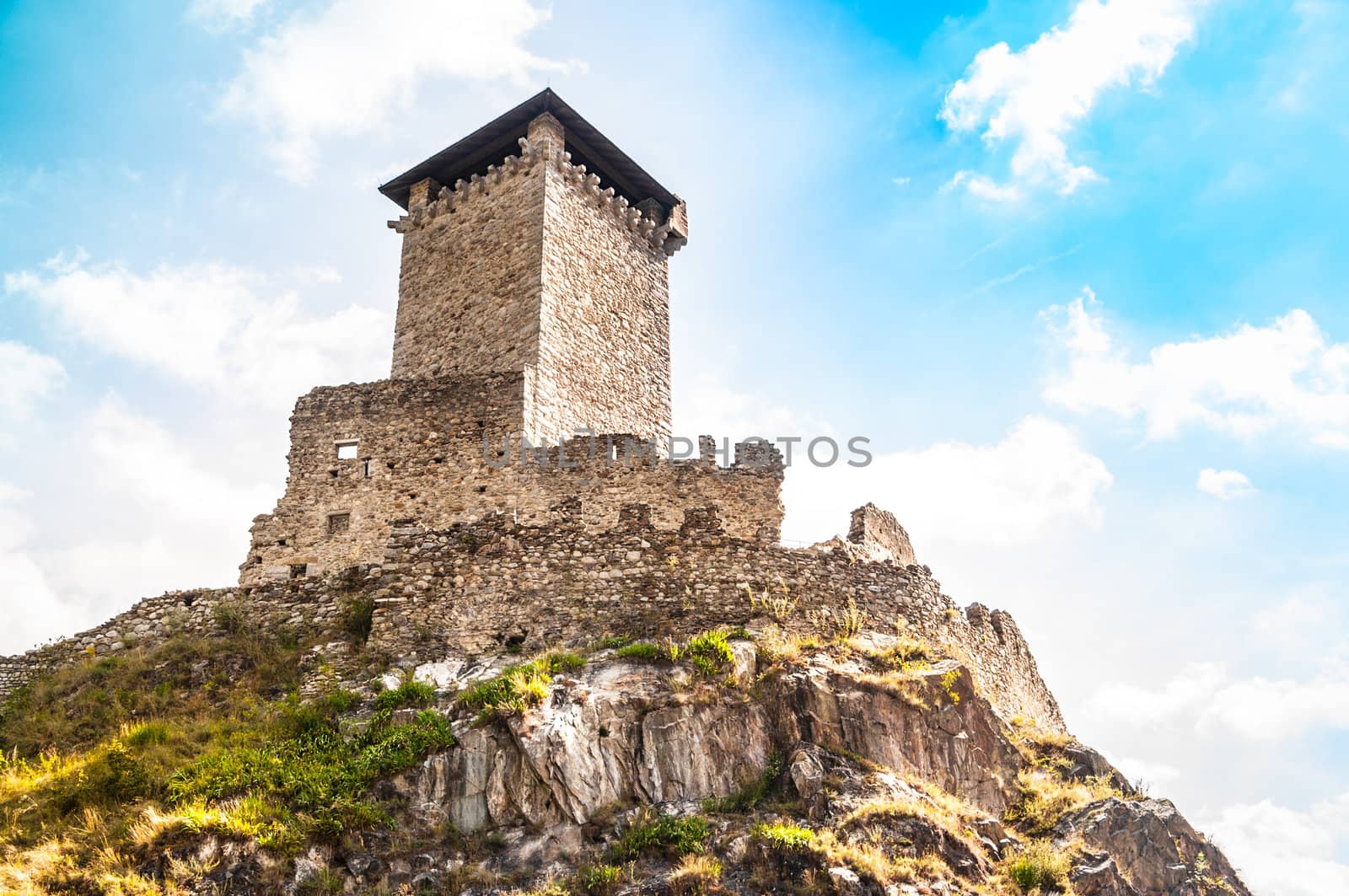 St. Micheal Castle in Ossana, Val di Sole, Trentino Italy