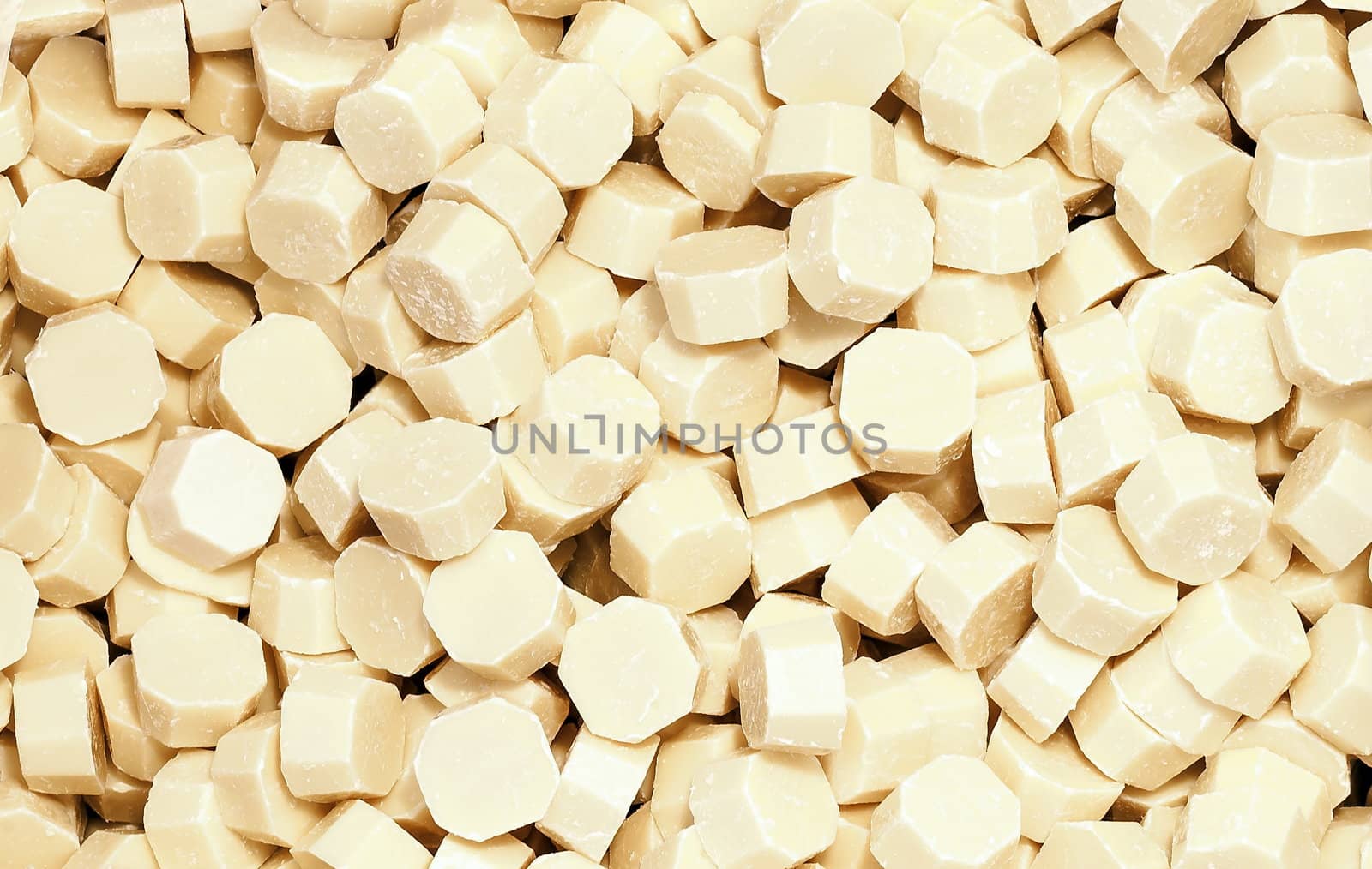 White chocolate block background