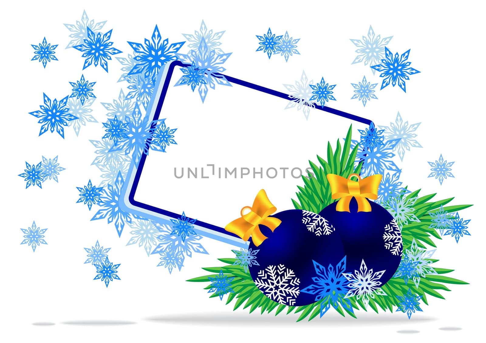 Greeting card for Christmas and New Year