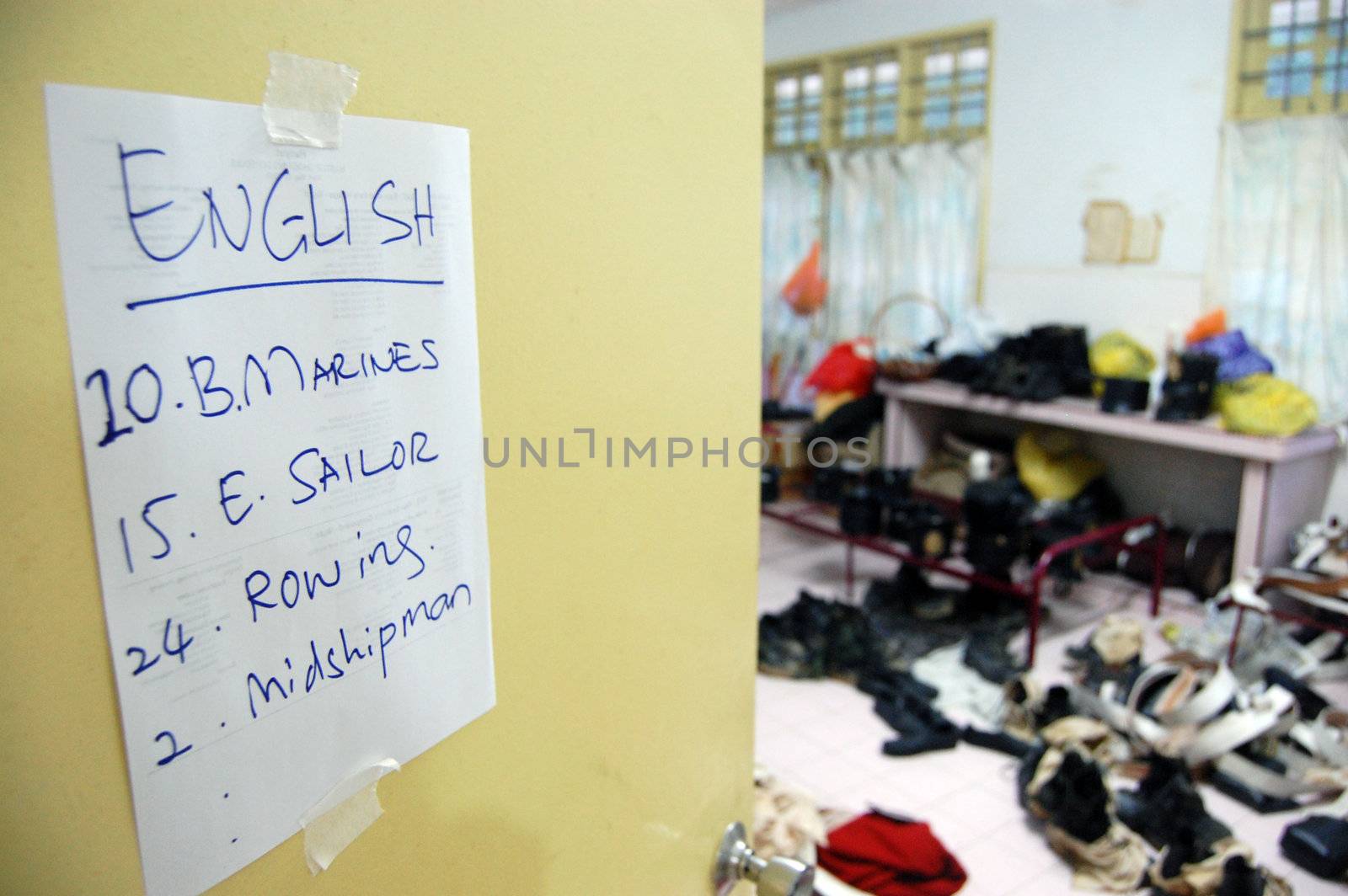 Costume room at movie set, Hanyut the movie, Malaysia