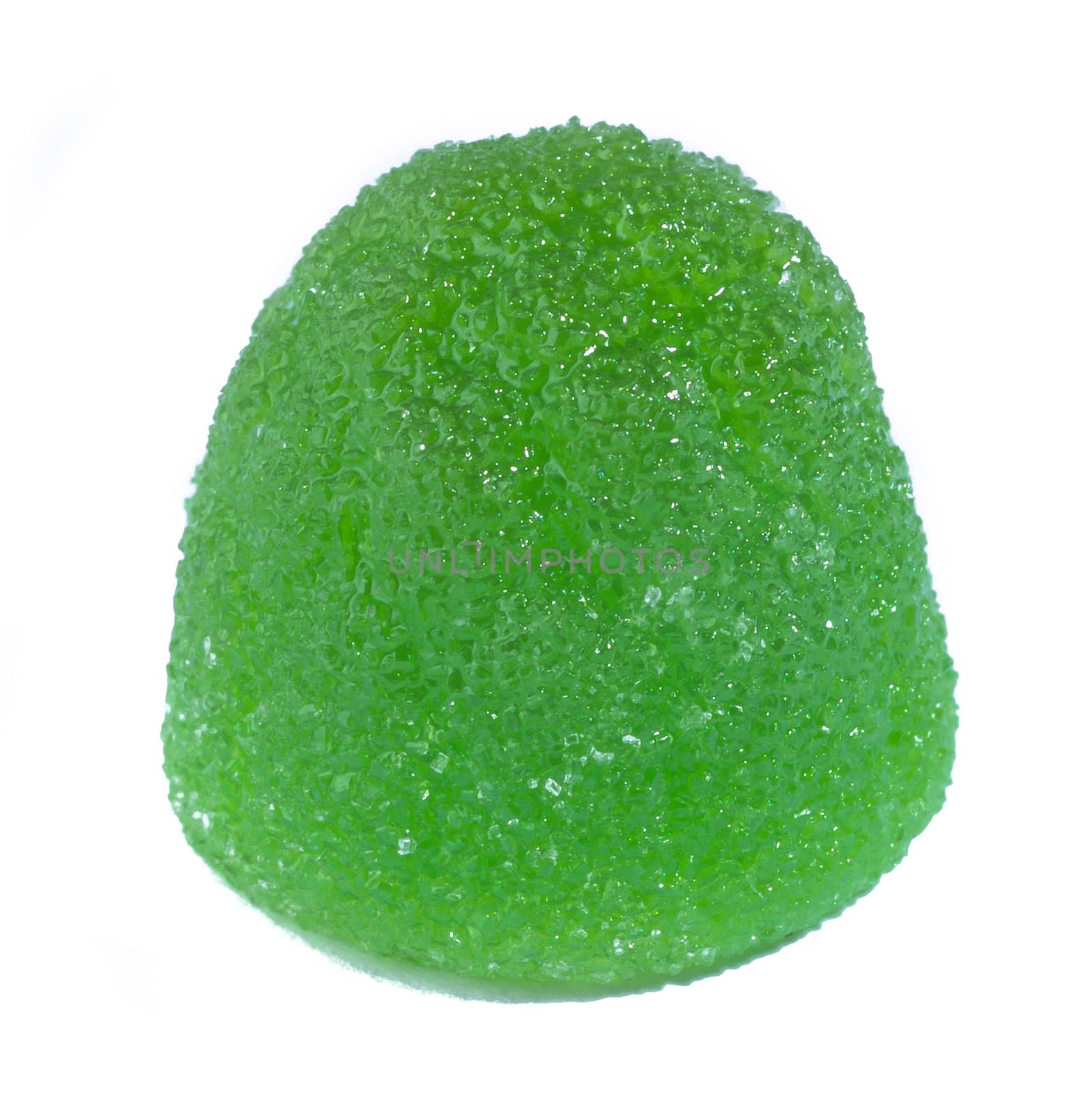 candy fruit on a white background