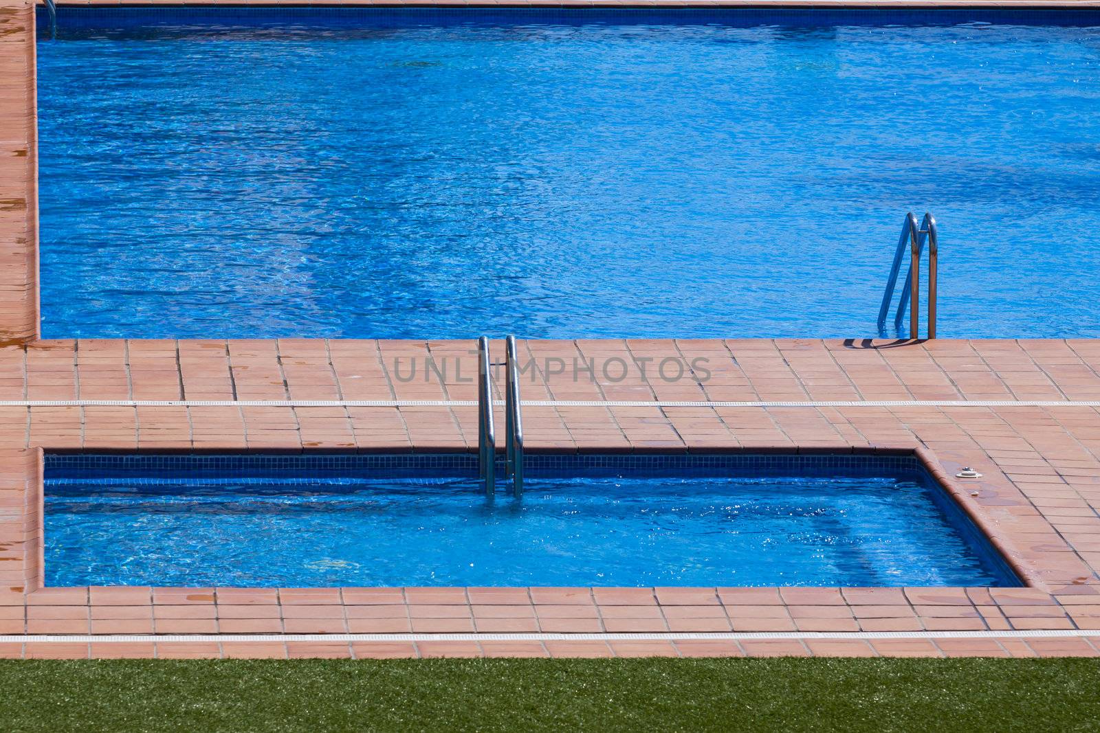 Swimming pool of luxury hotel, Spain