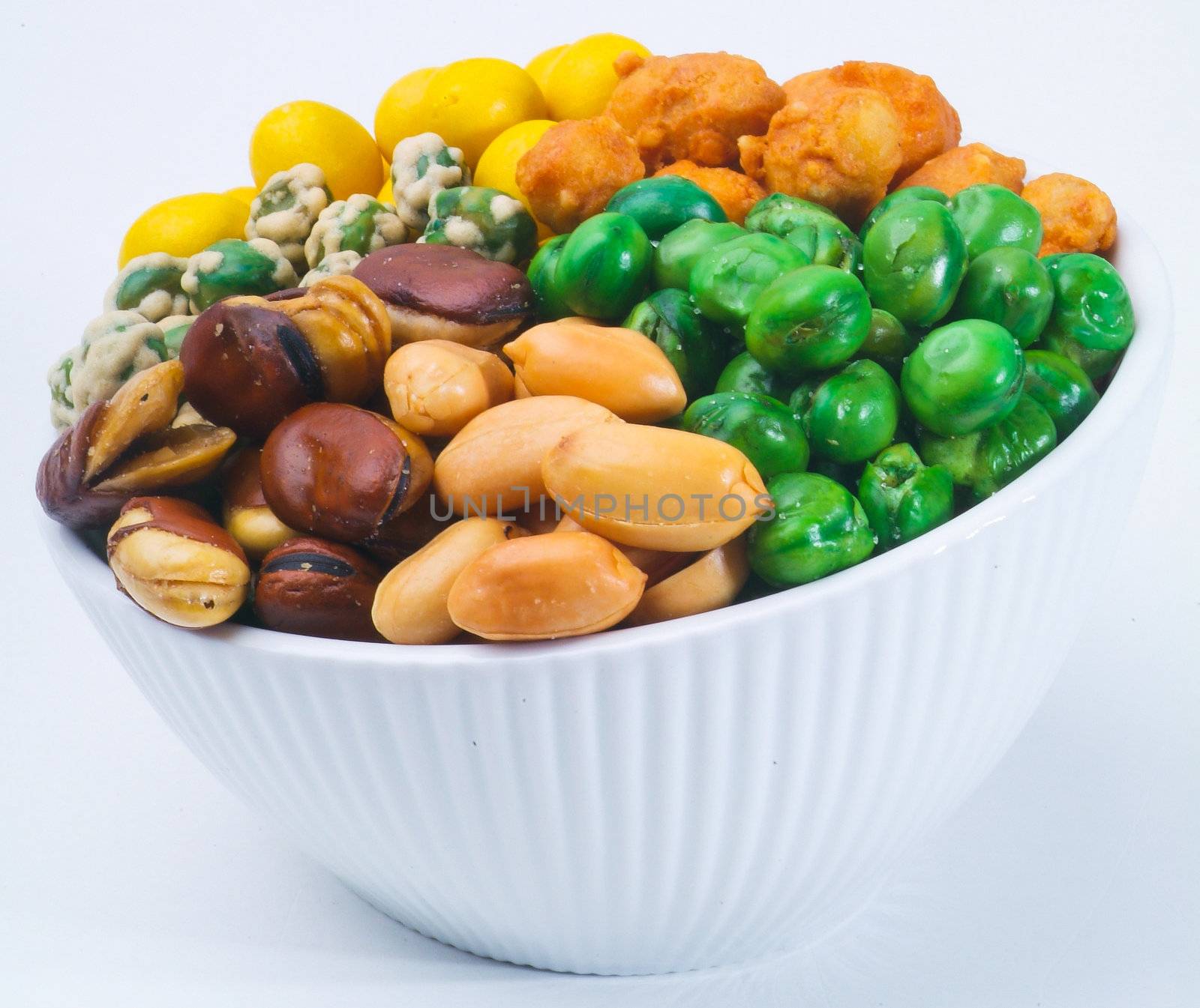 Nuts Mixed on white background