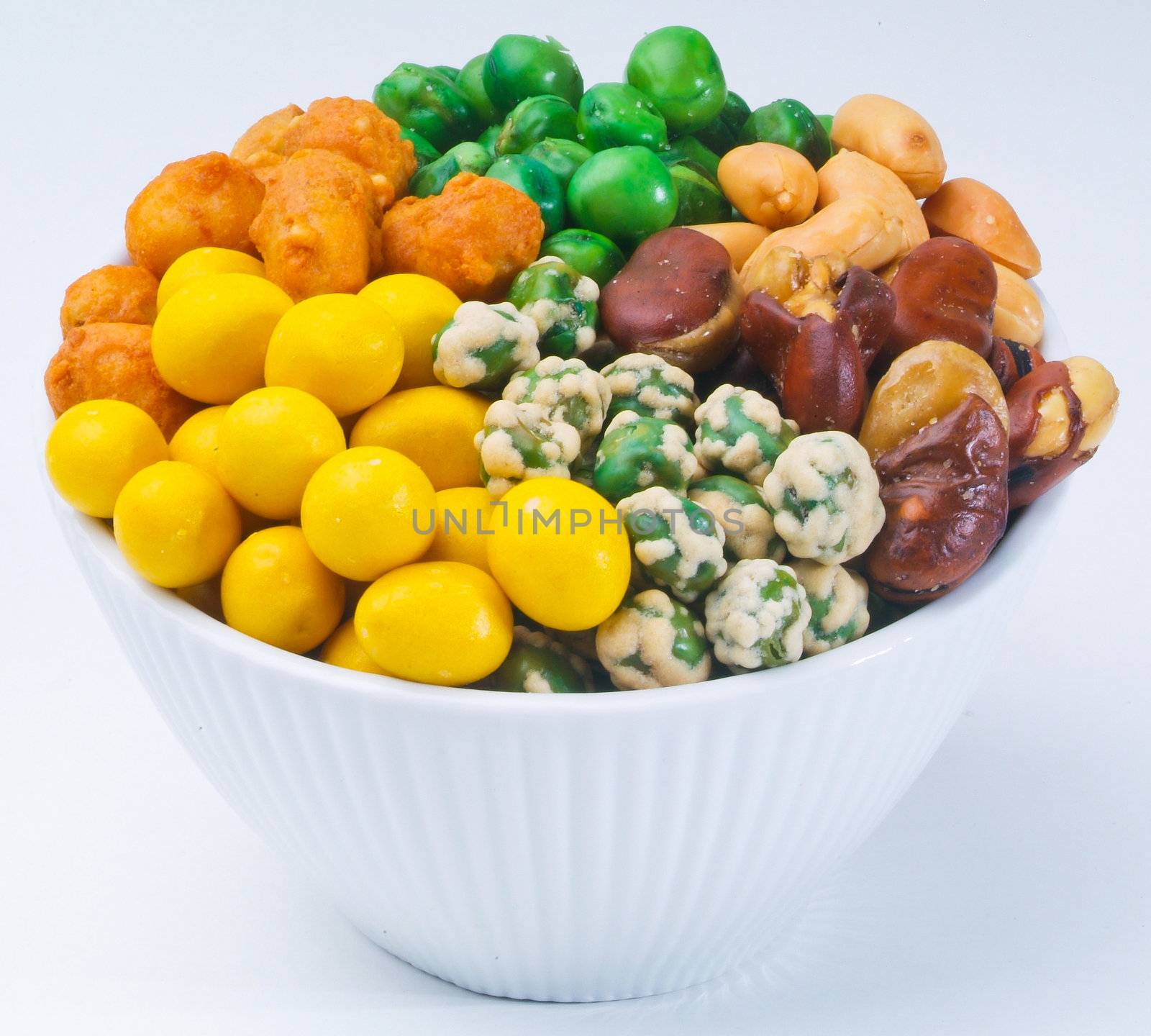 Nuts Mixed on white background