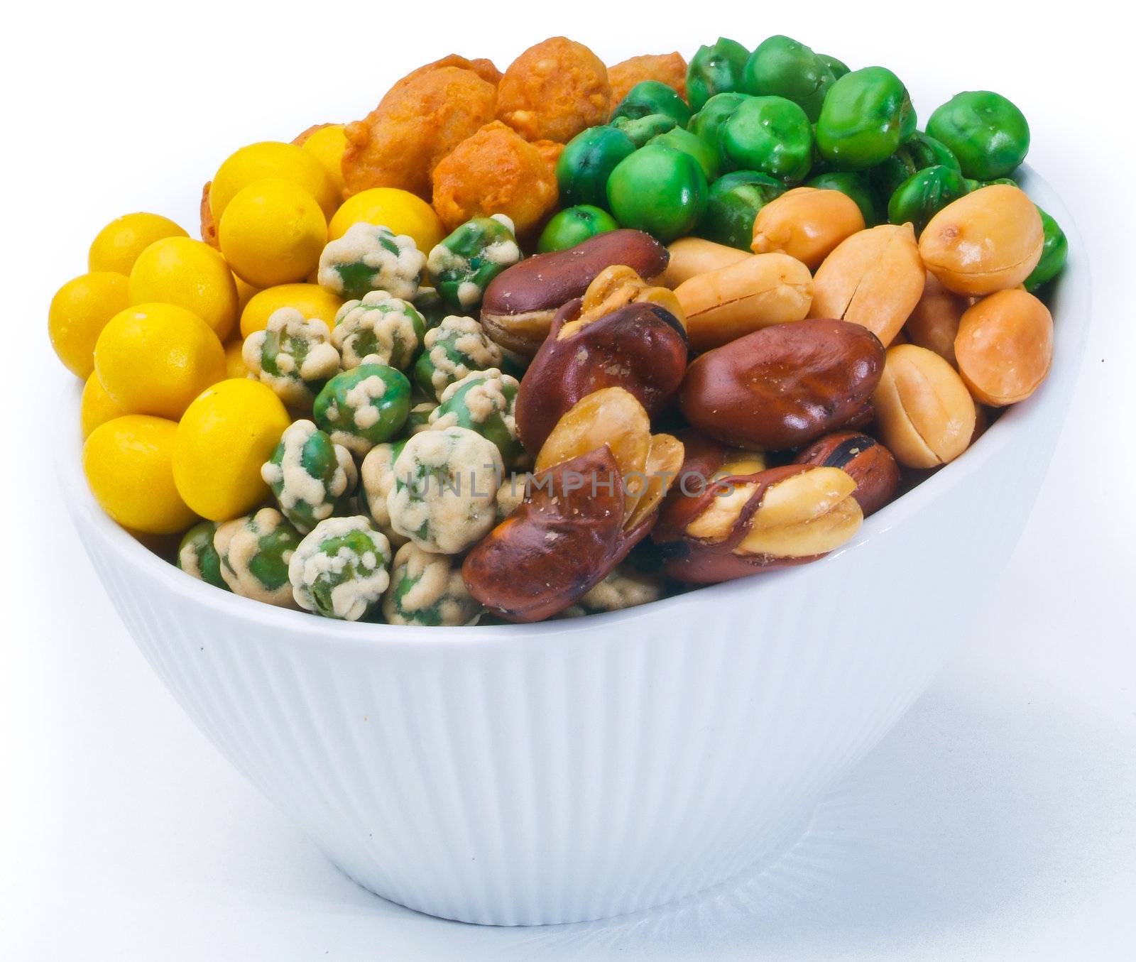 Nuts Mixed on white background