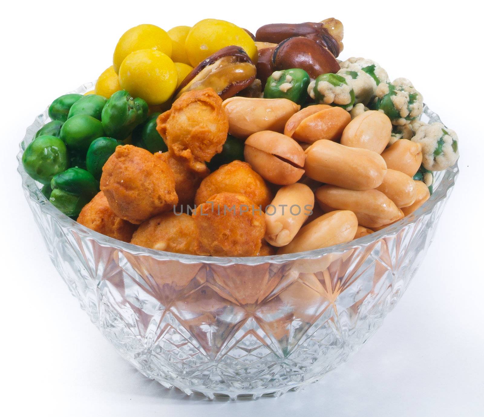 Nuts Mixed on white background