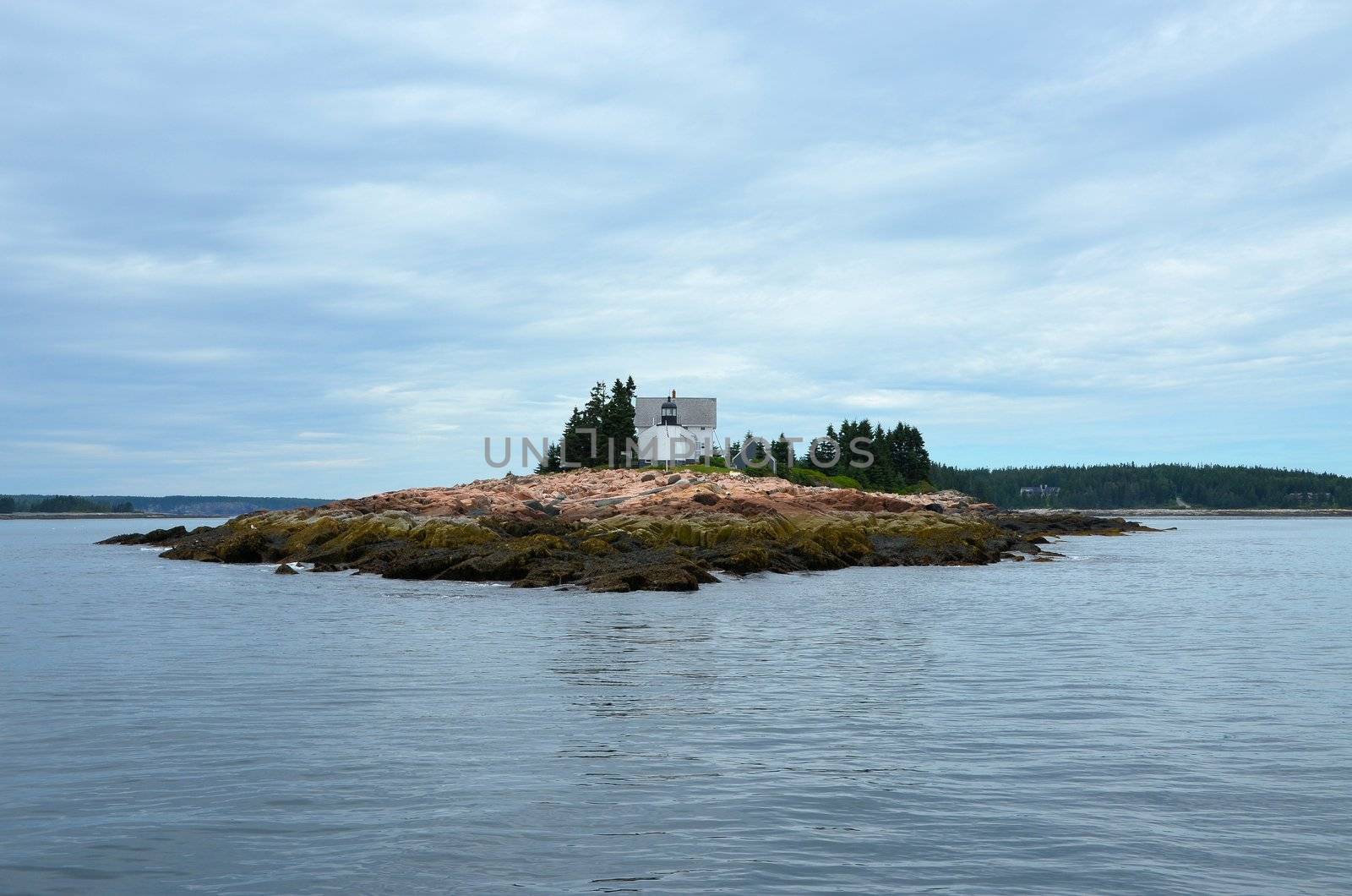 One of several lighthouses in Bar Harbor area of Maine