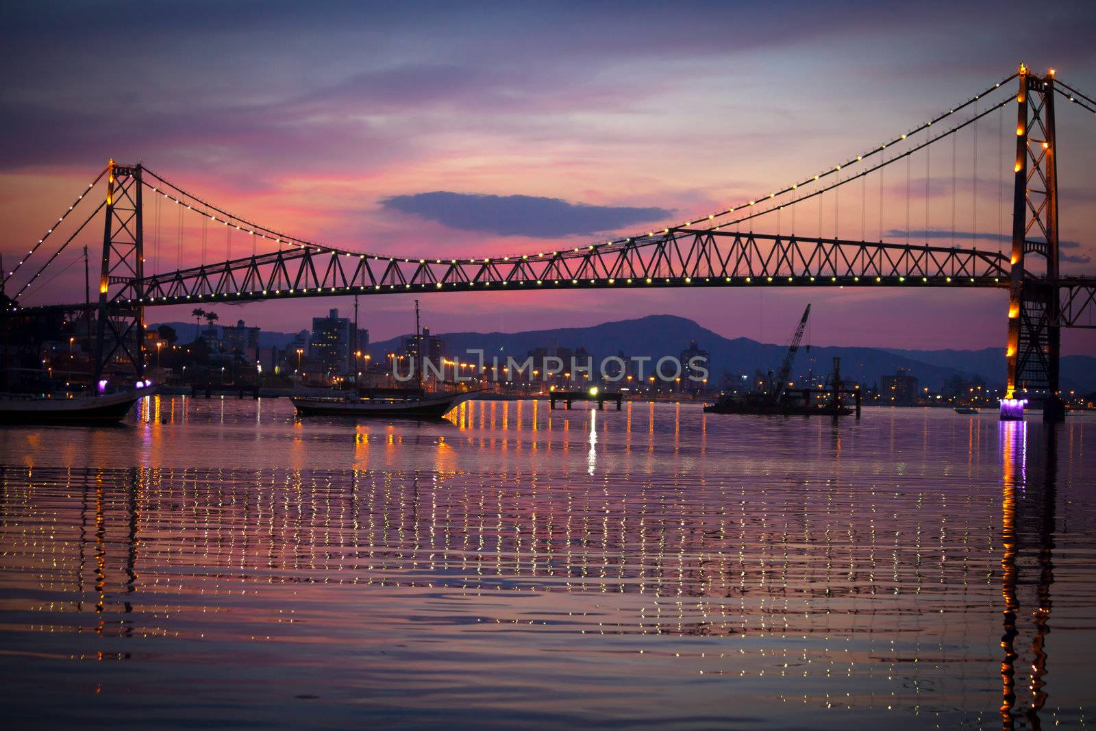 Bridge at Sunset by Daniel_Wiedemann