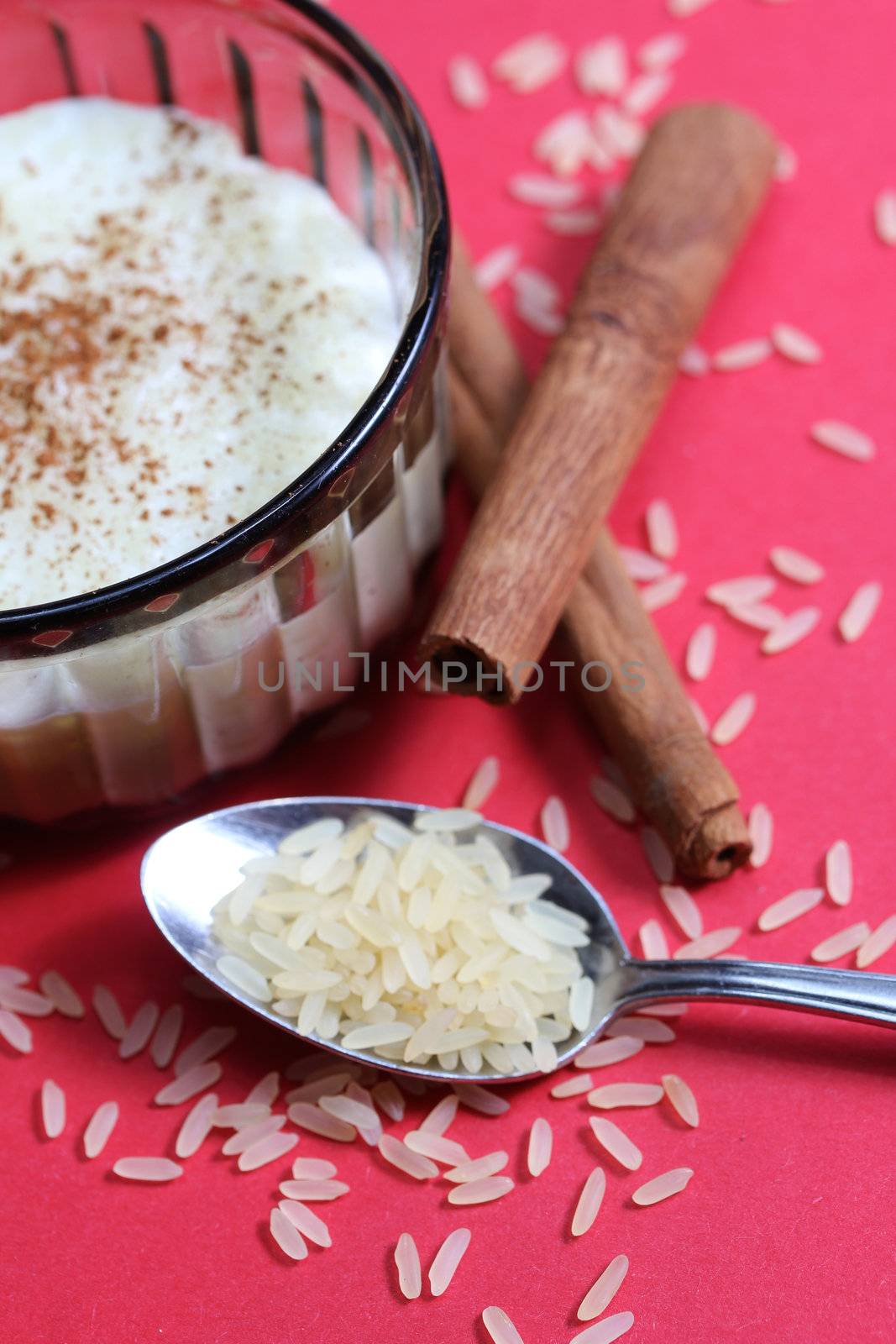 rice pudding with cinnamon by Teka77