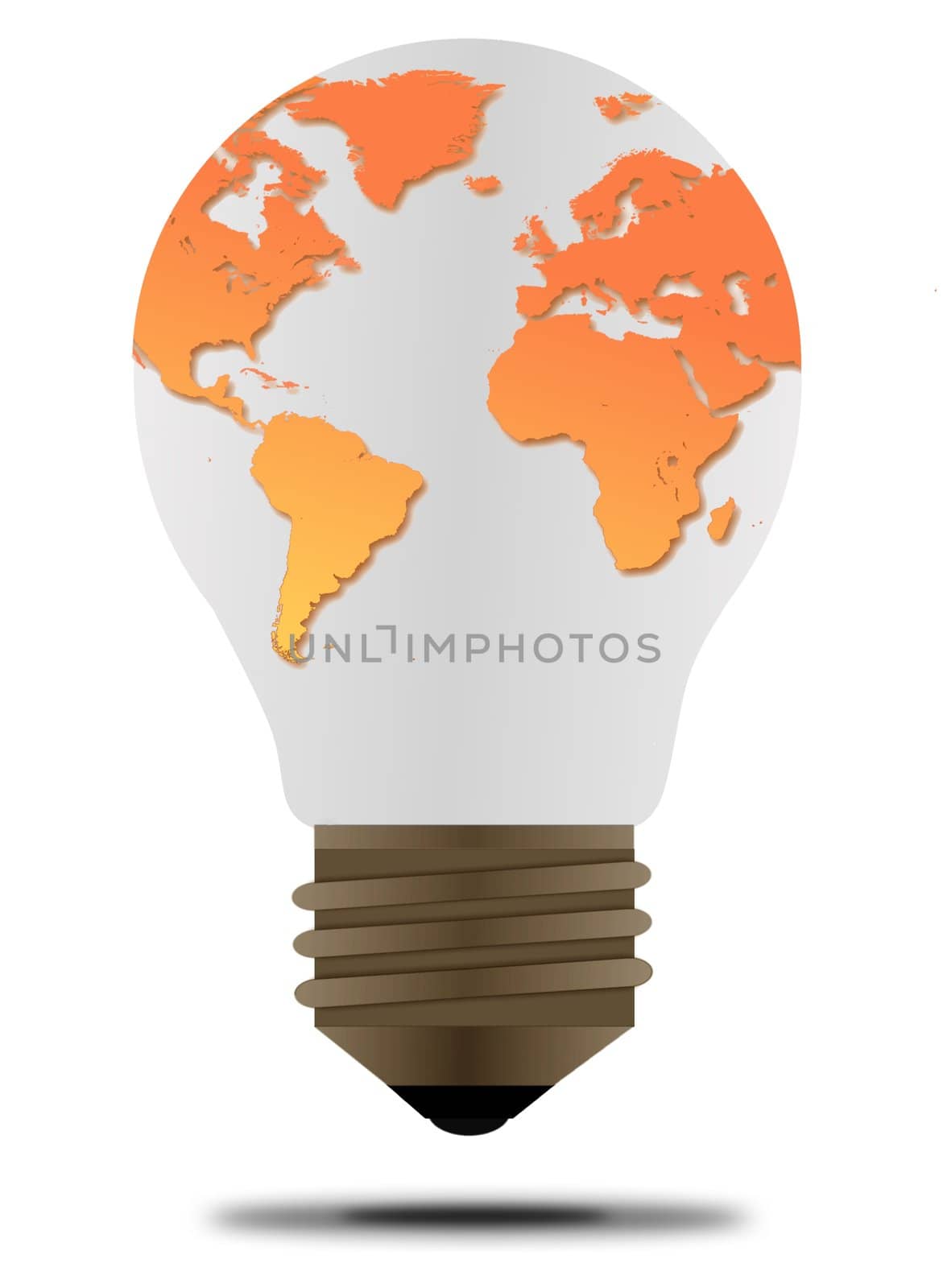 light bulb with a globe