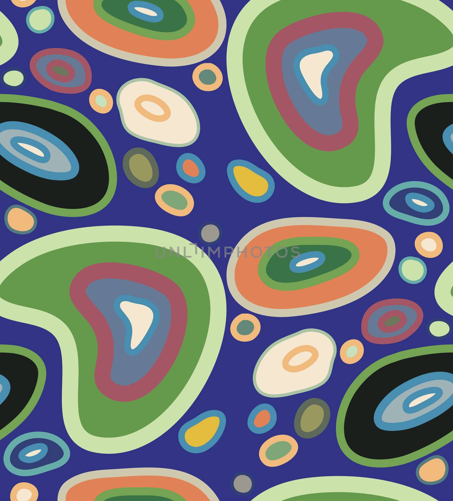 Psychedelic seamless background pattern in pretty colors