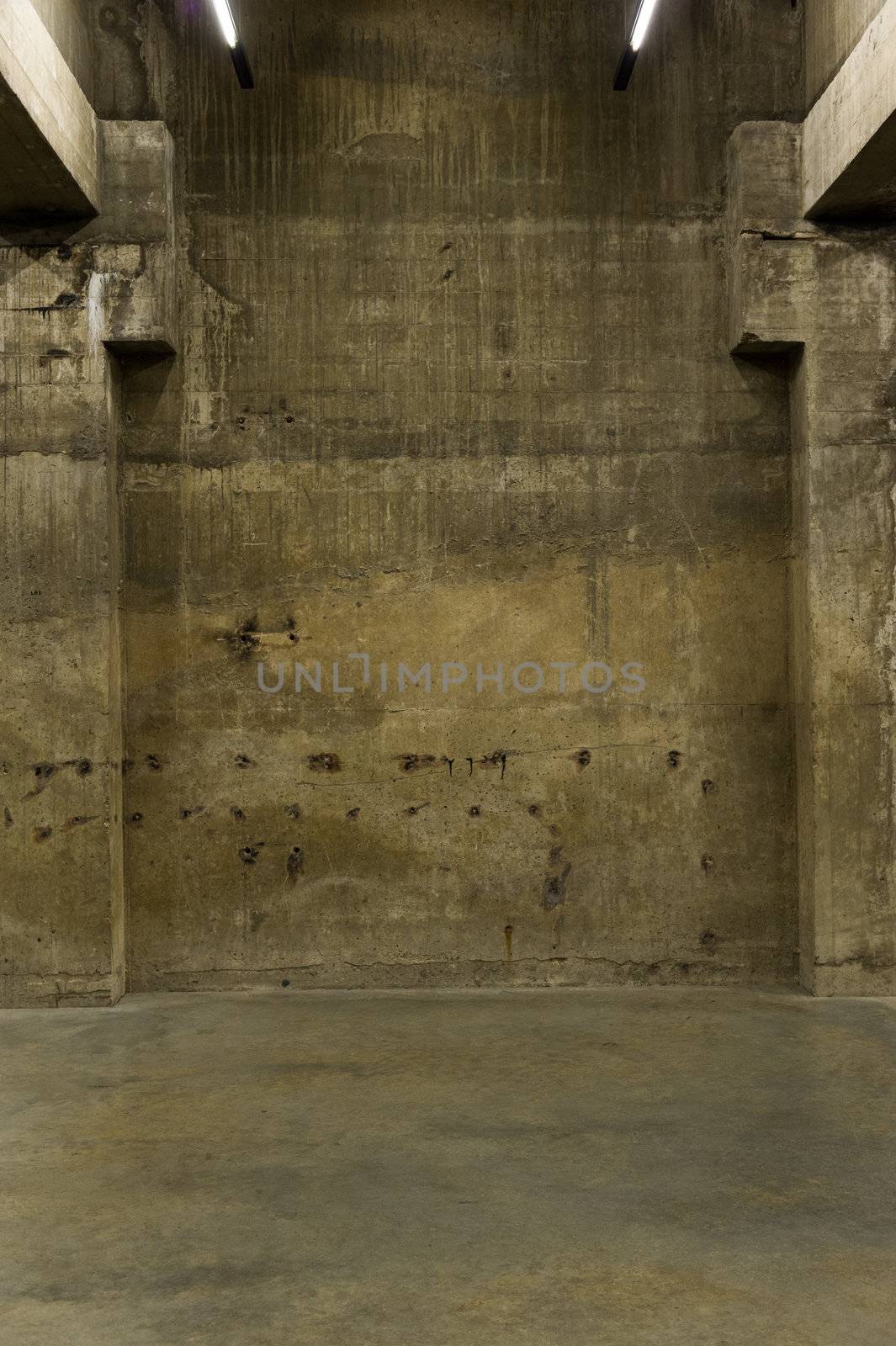 Wall and floor of beatup concrete. Background