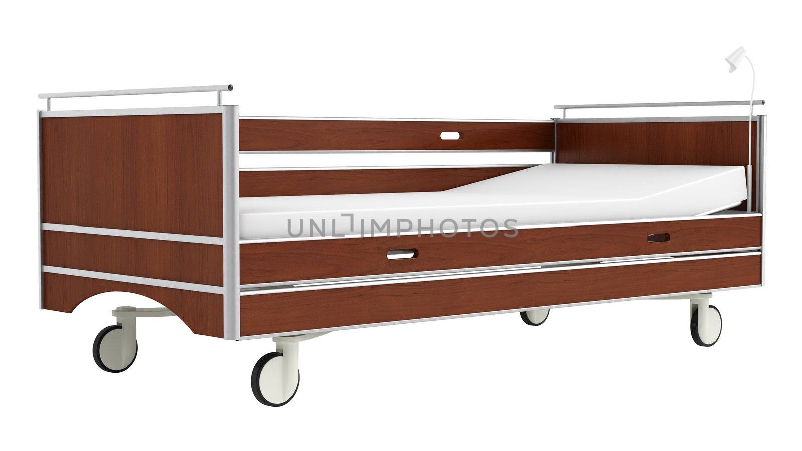 Wooden mobile hospital bed by AlexanderMorozov