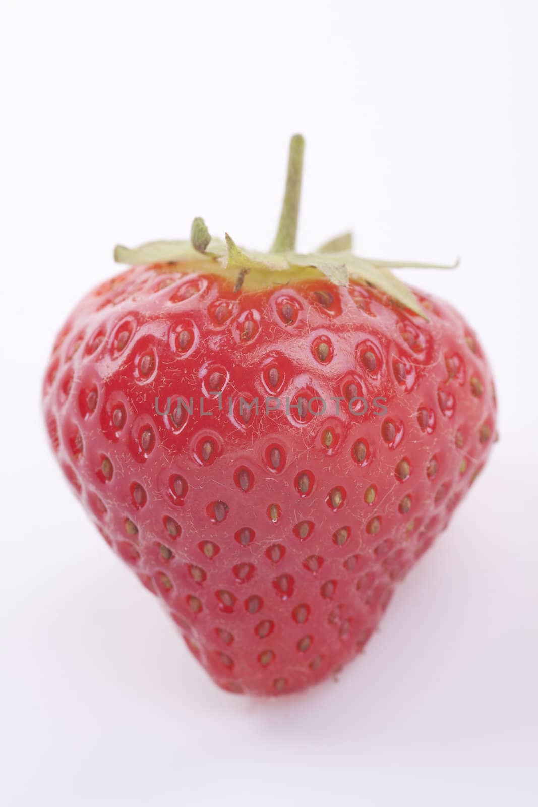 fresh red tasty strawberry isolated on white background