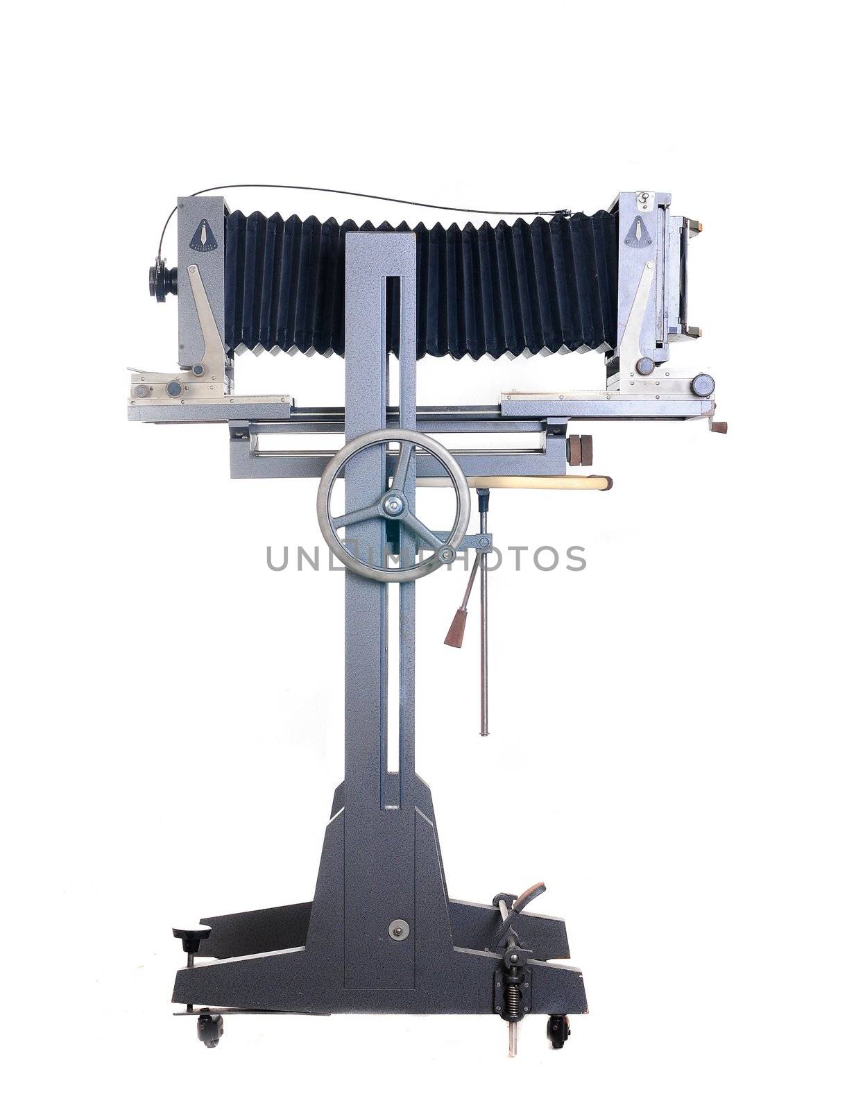 old big camera on a white background