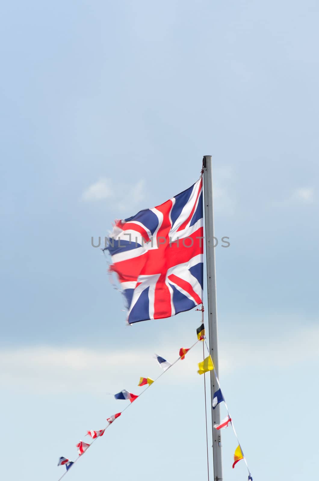 union flag with naval signals