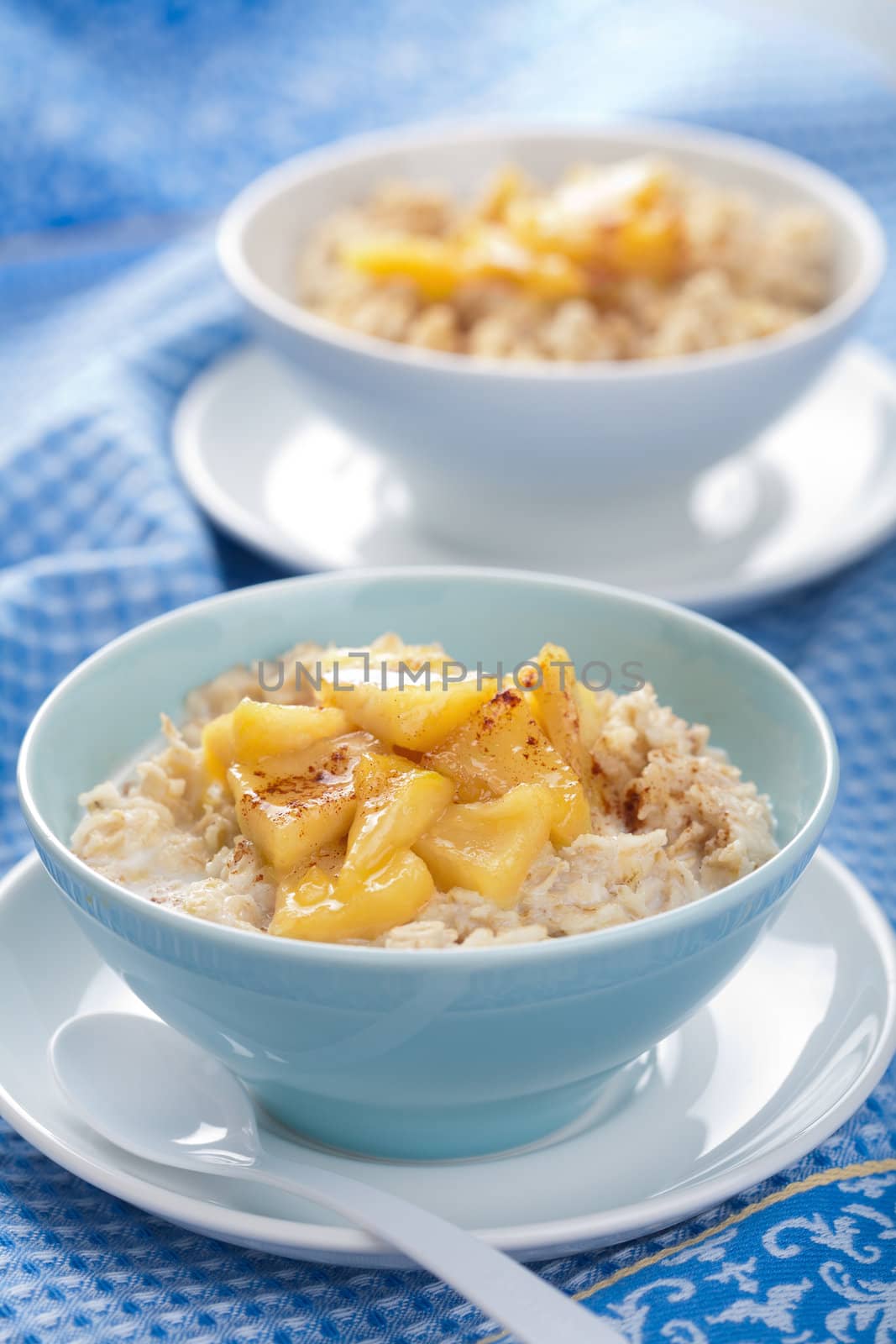 cereal with caramelized apple