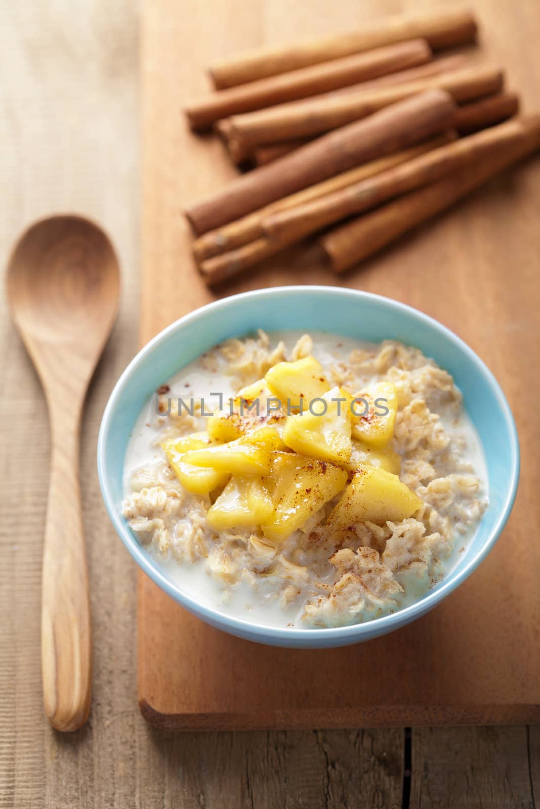 cereal with caramelized apple