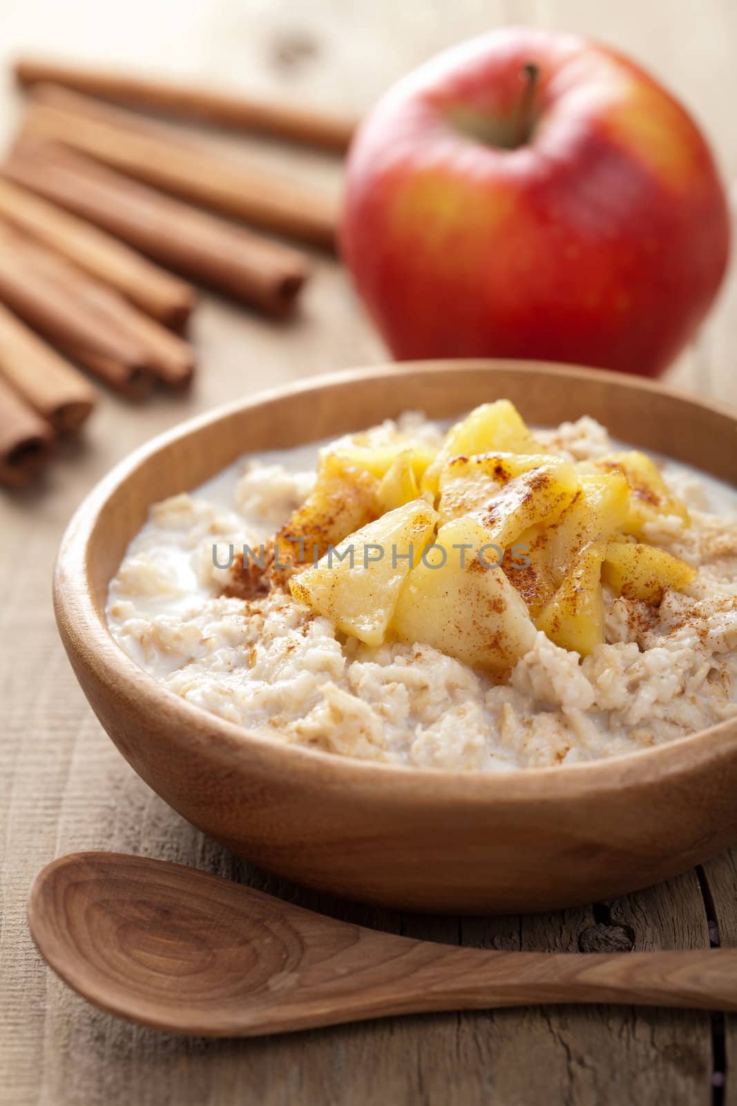 cereal with caramelized apple