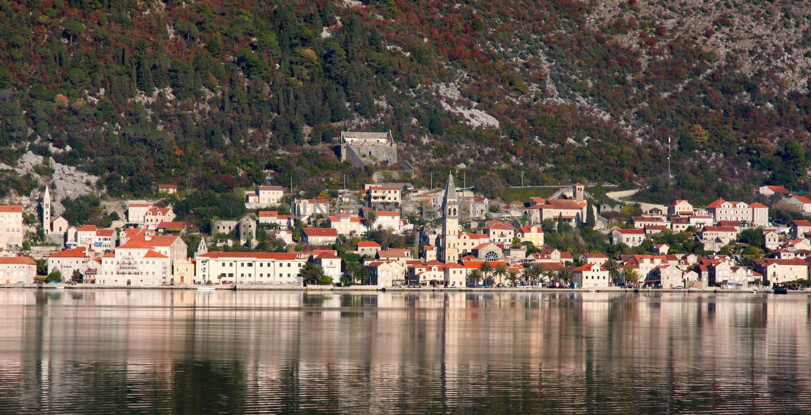 Details of Perast village near Kotor, Montenegro