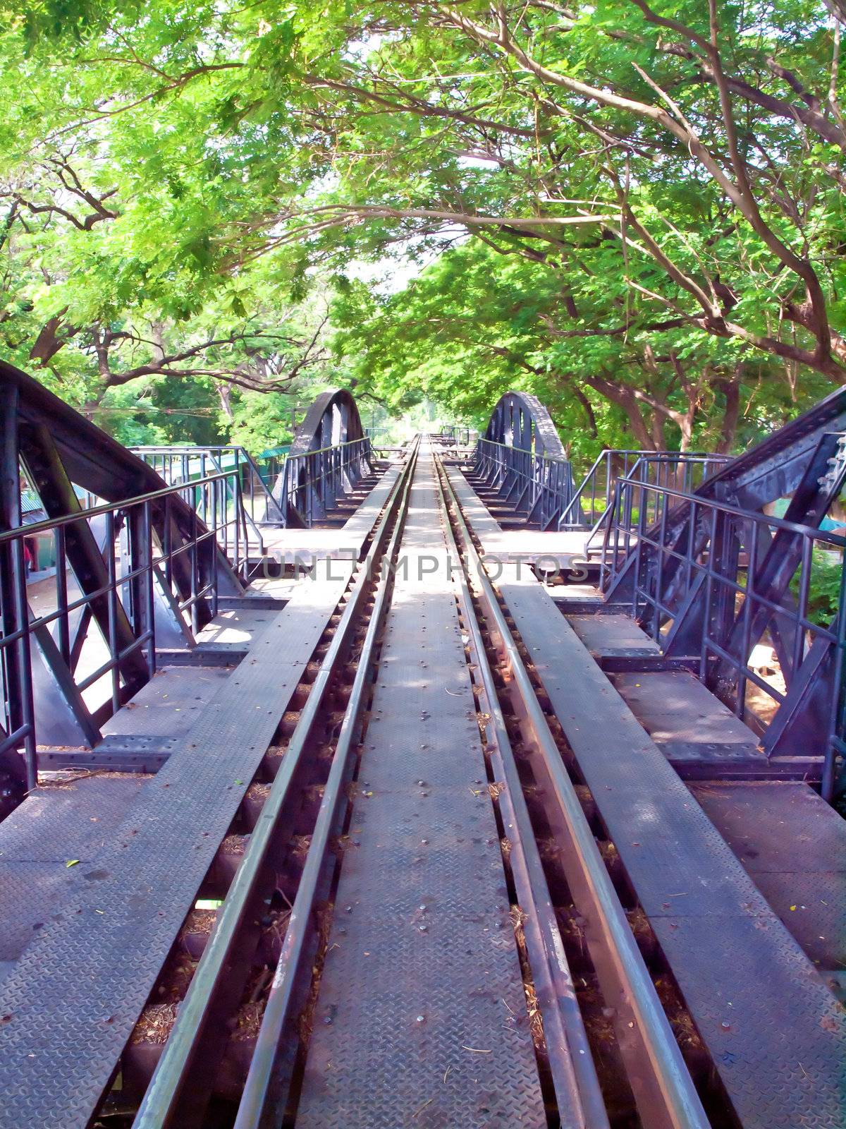 The bridge of the river kwai, The monument of WWII, Kanchanaburi, Thailand