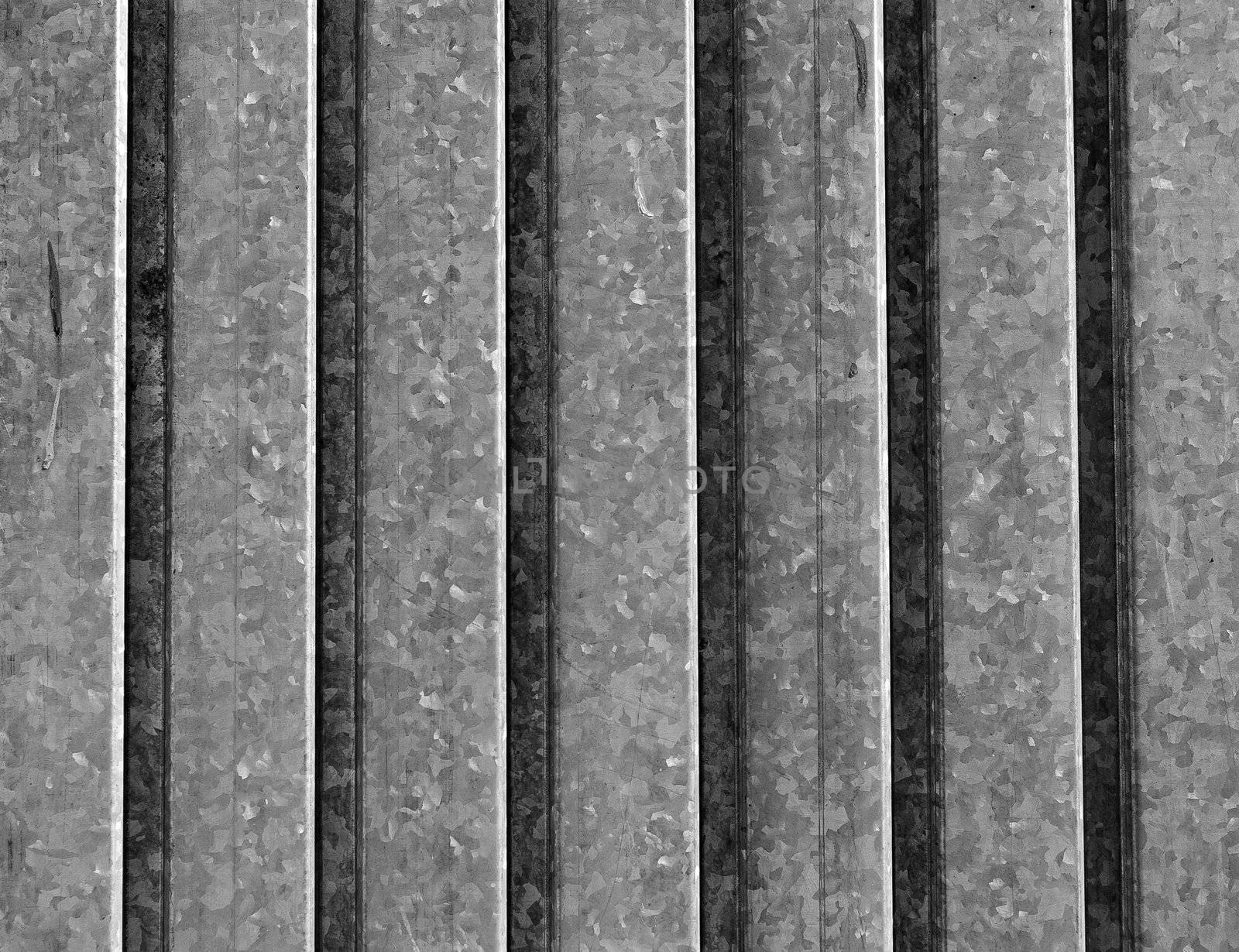 industrial corrugated metal siding of the old