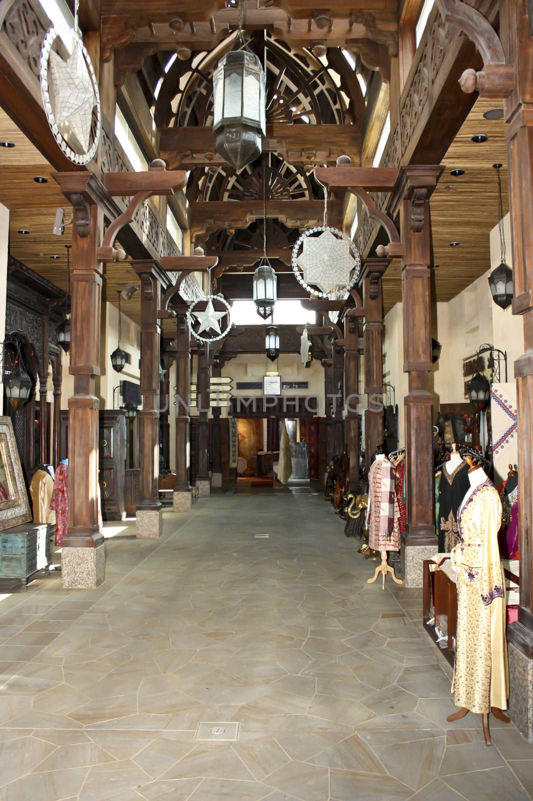 Arabic bazar in Middle East Dubai