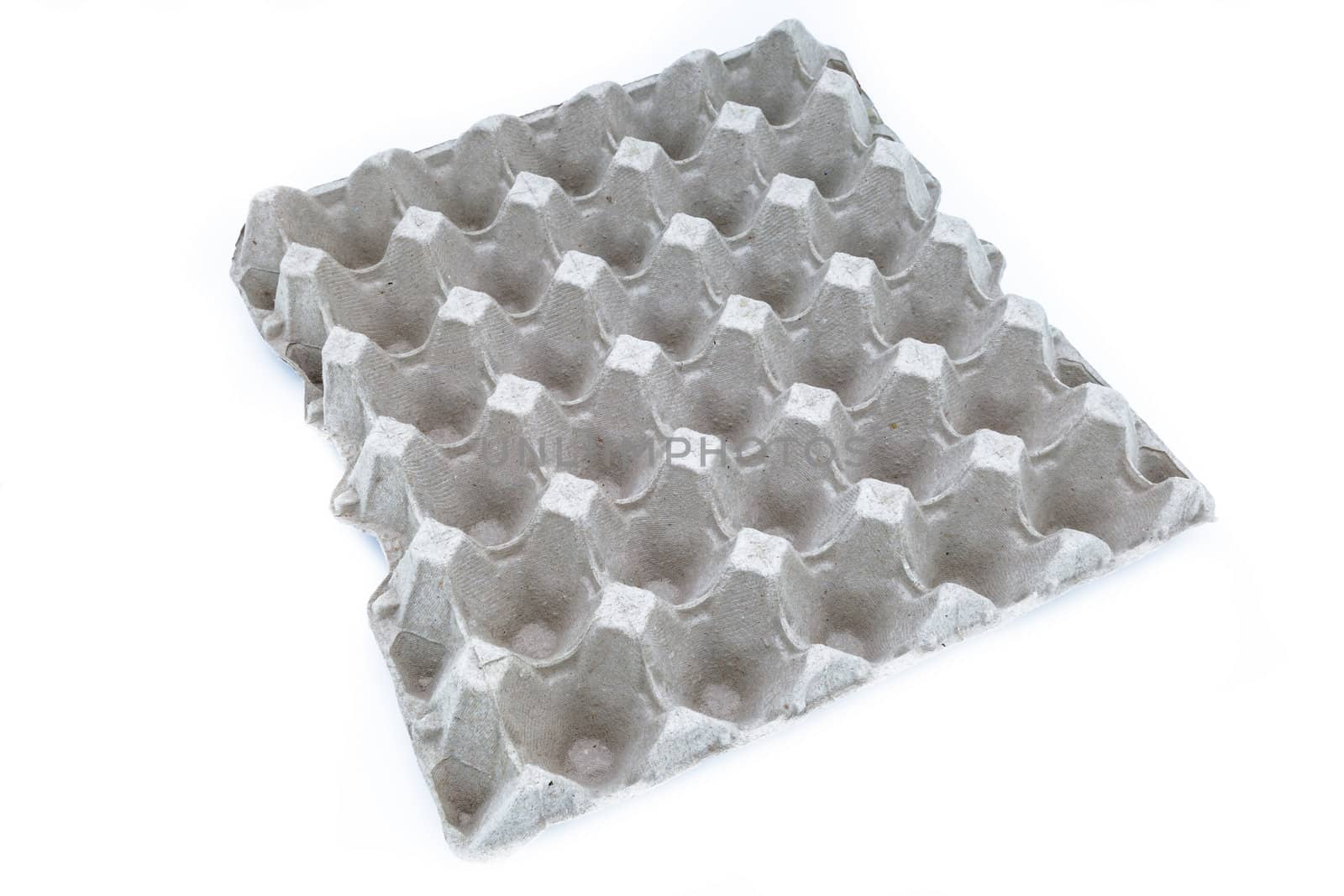 An egg box on a white background