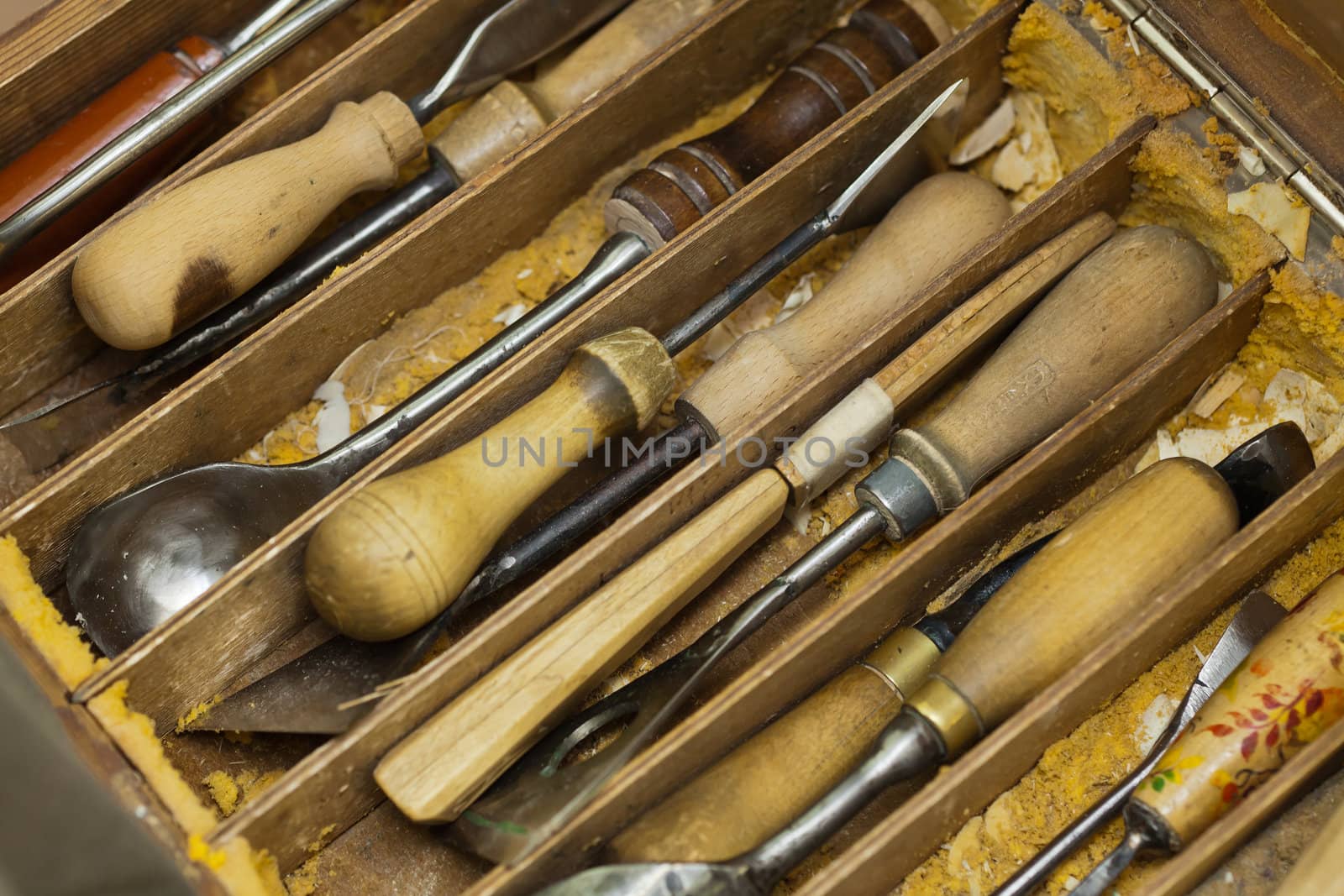 Tools professional woodcarver by Antartis