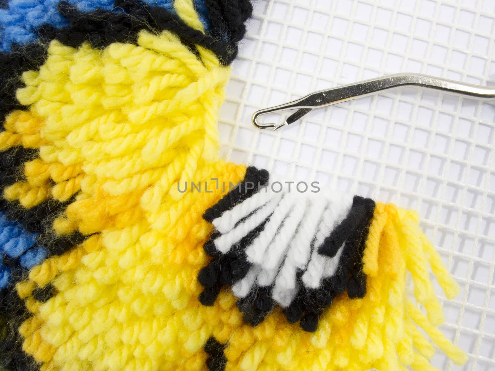 Latch Hook Rug stitch by iampuay