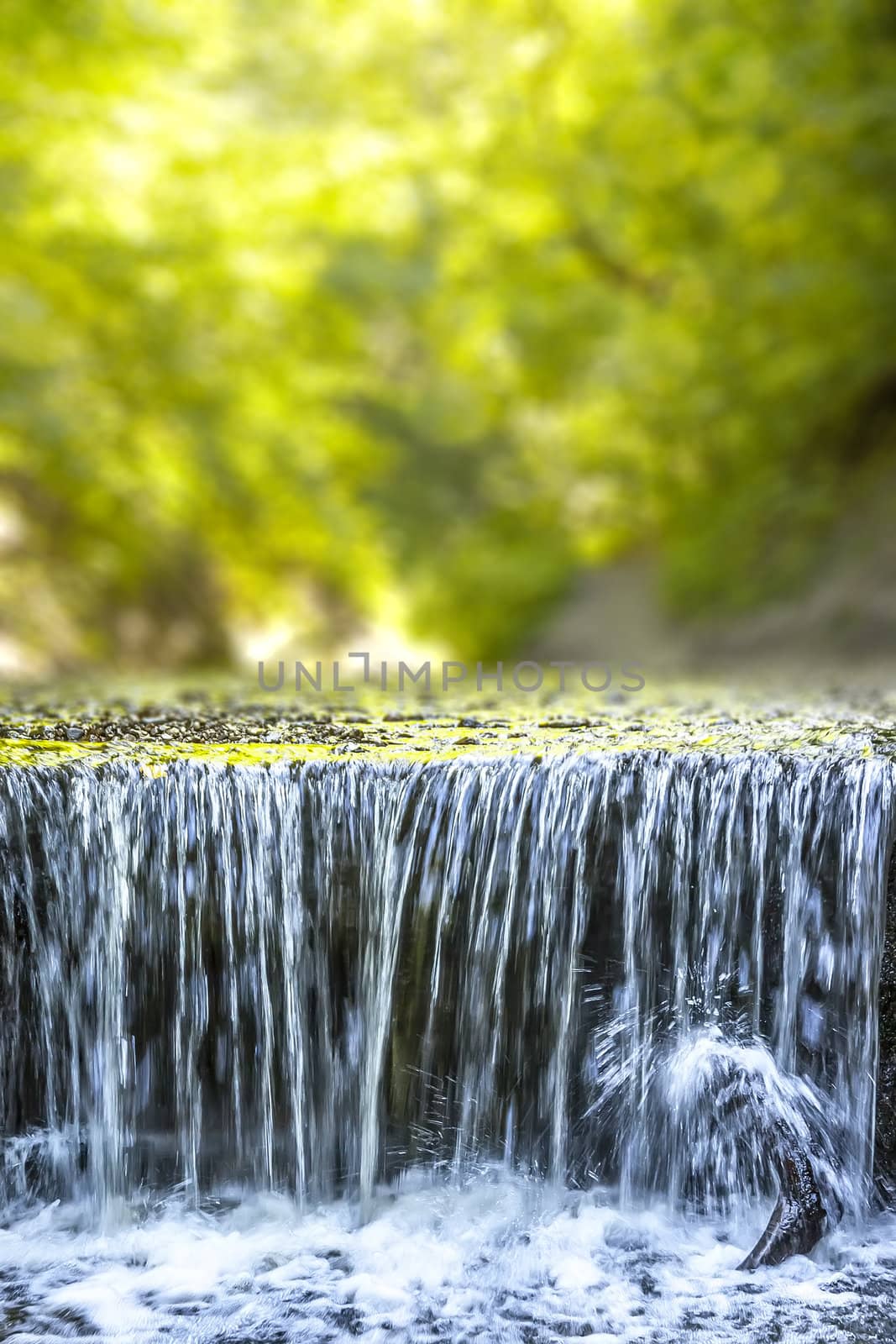 An image of the nice waterfall at the Pähler Schlucht in Bavaria Germany