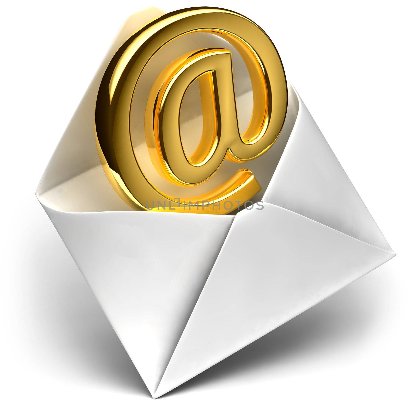 Golden e-mail sign by Antartis