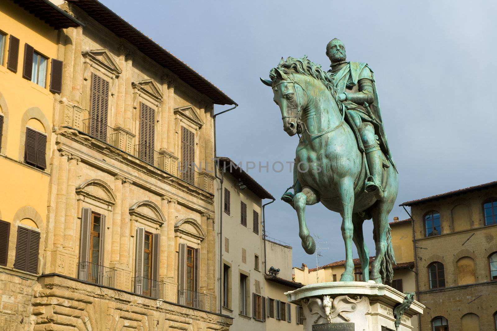 Statue of Cosimo I de' Medici by Giambologna, Florence, Italy