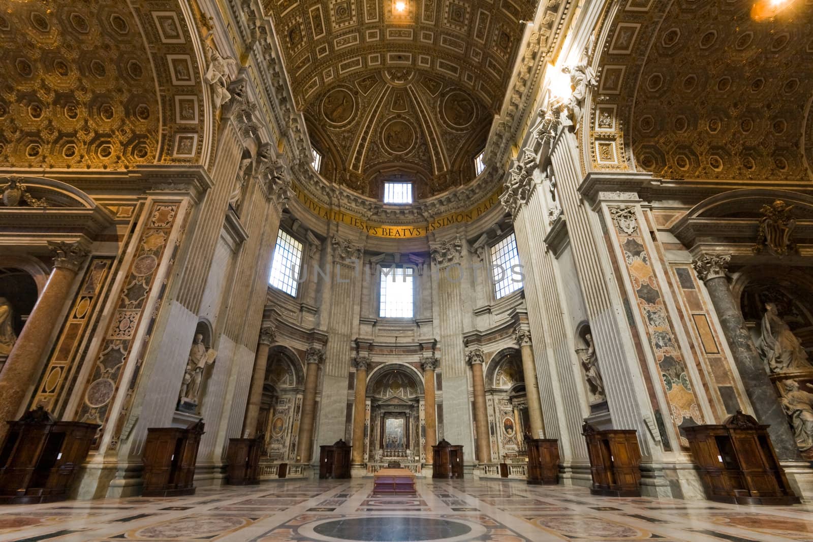 Saint Peter's basilica interior by Antartis