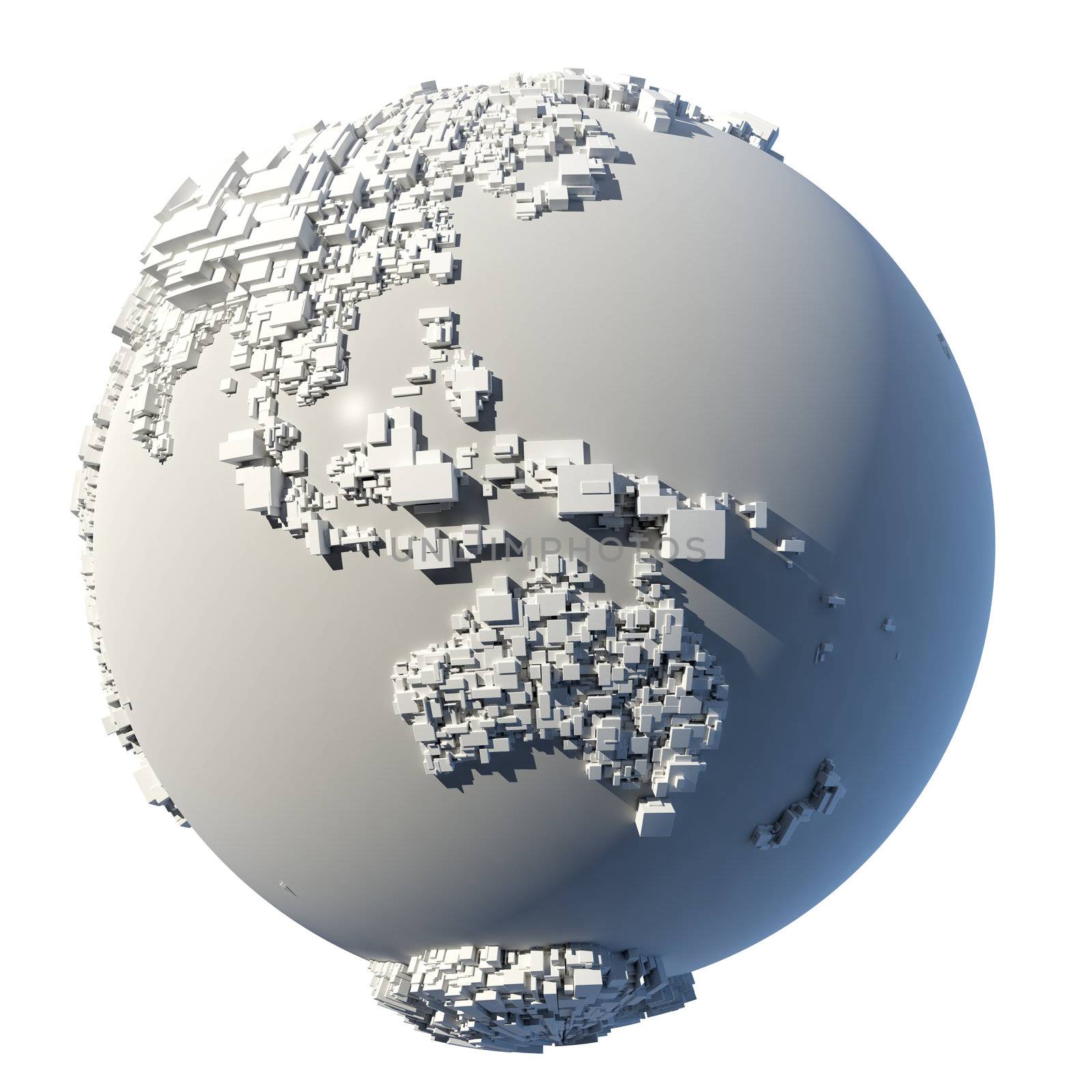 Cubic structure of the planet Earth by Antartis