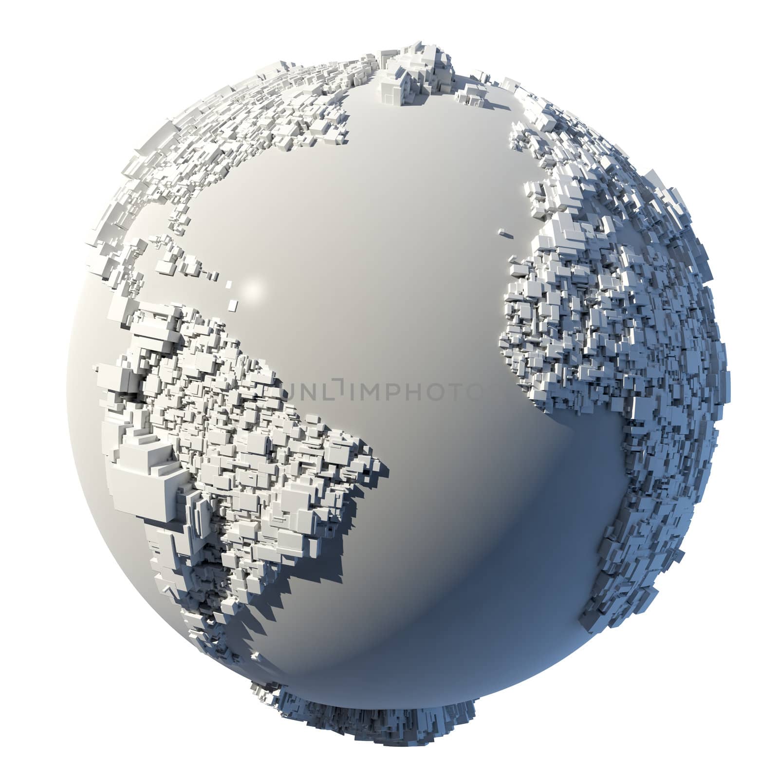 Cubic structure of the planet Earth by Antartis