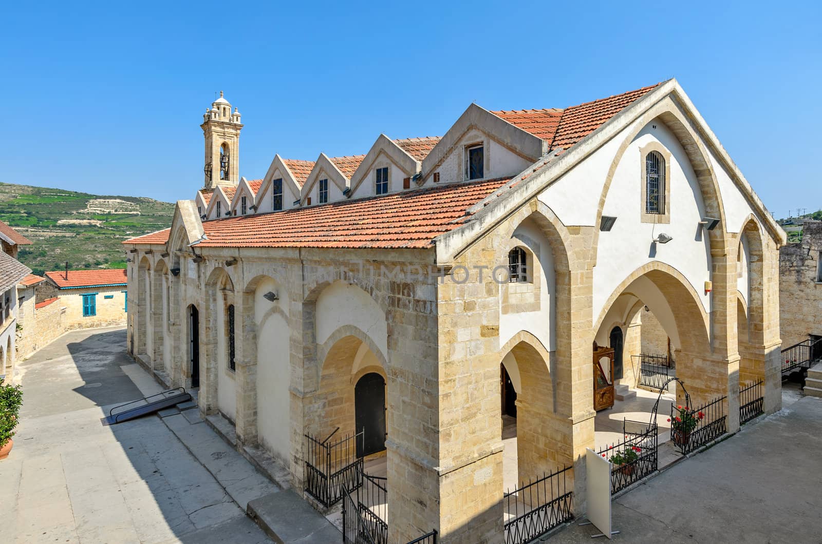 Church in cyprus orthodox monastery by mahout