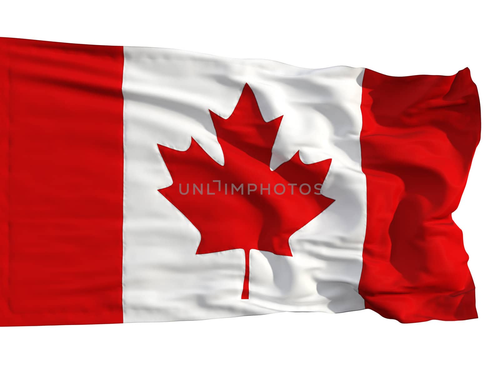 Flag of Canada, fluttered in the wind by Antartis