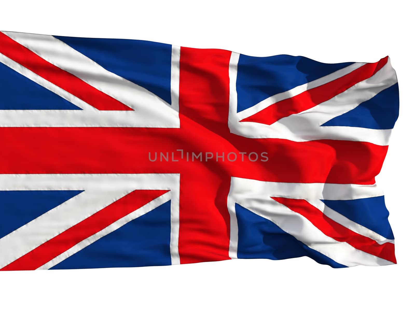 Flag of the United Kingdom, flying in the wind by Antartis