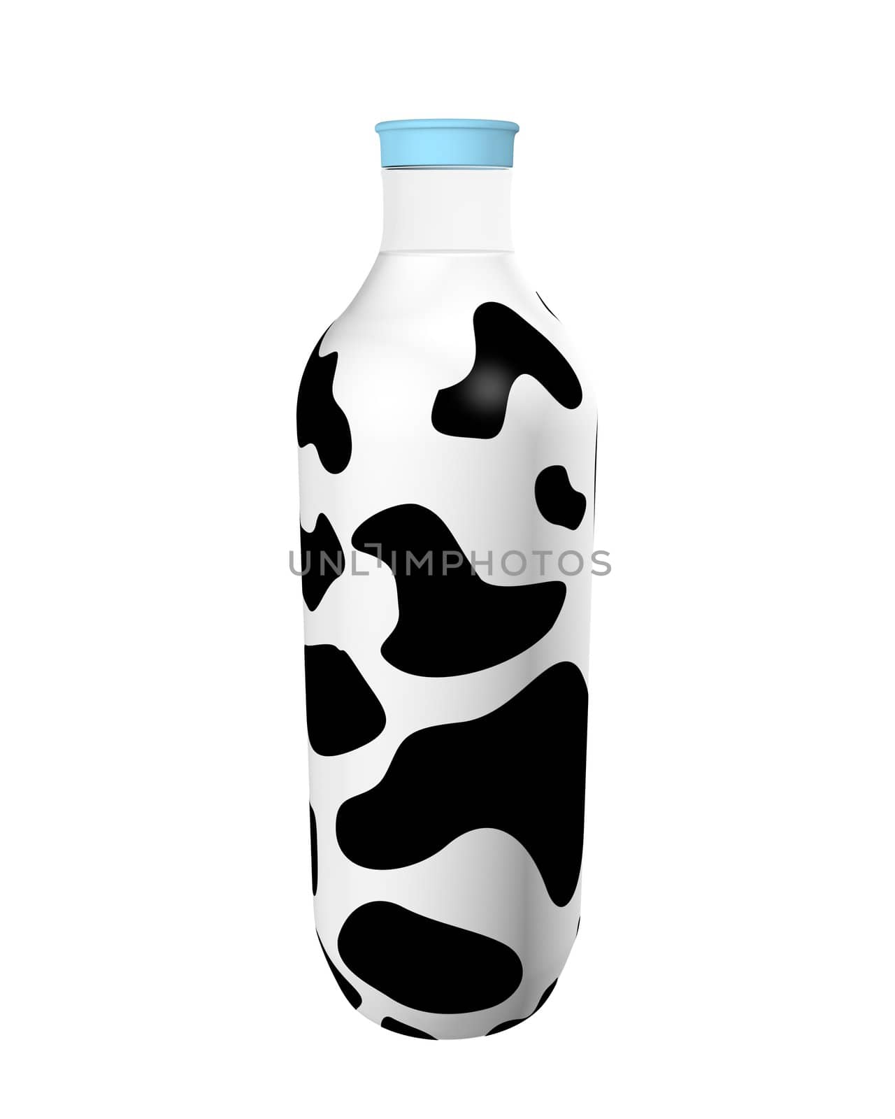 Milk bottle with black spots by midani