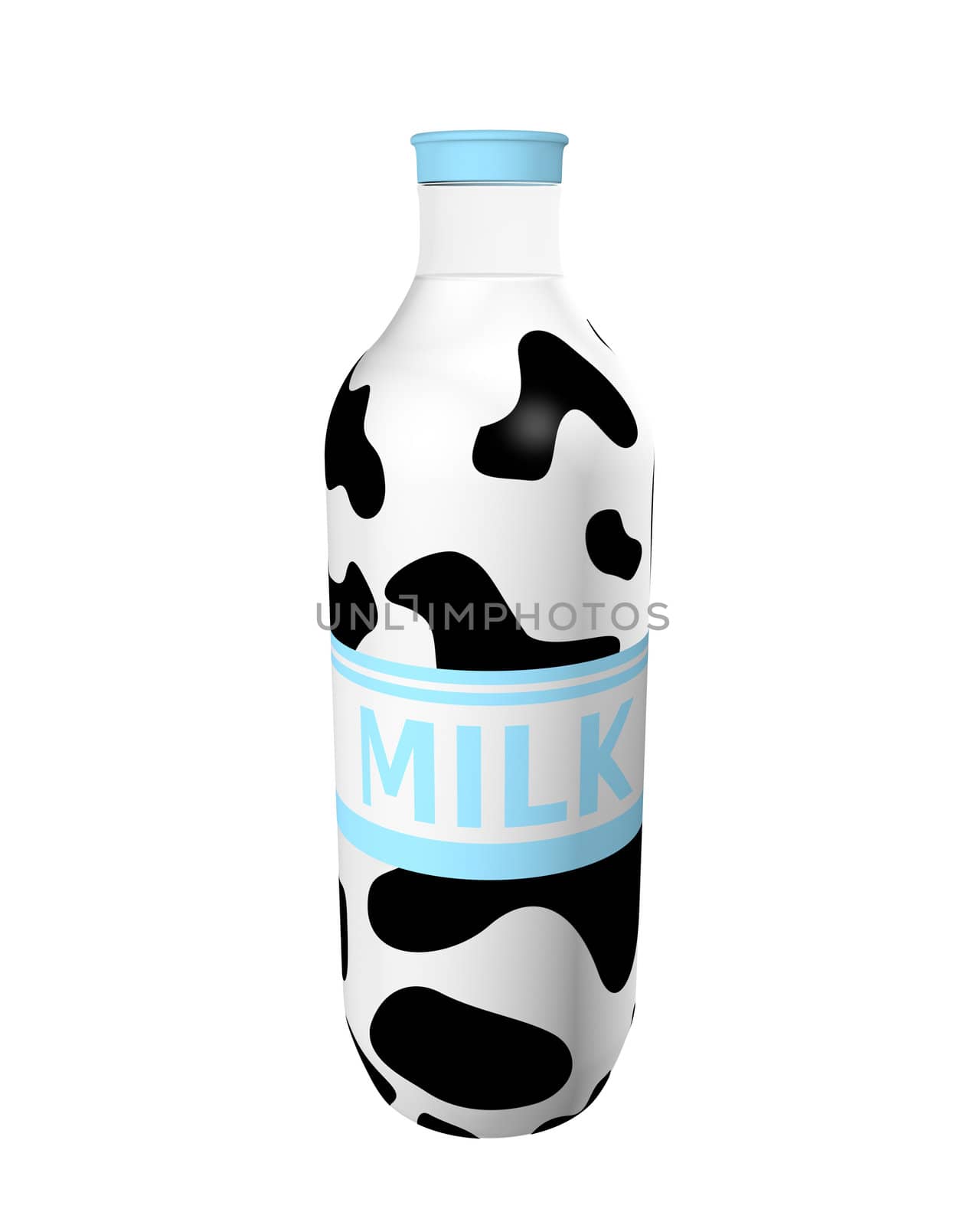 Milk bottle with black spots by midani