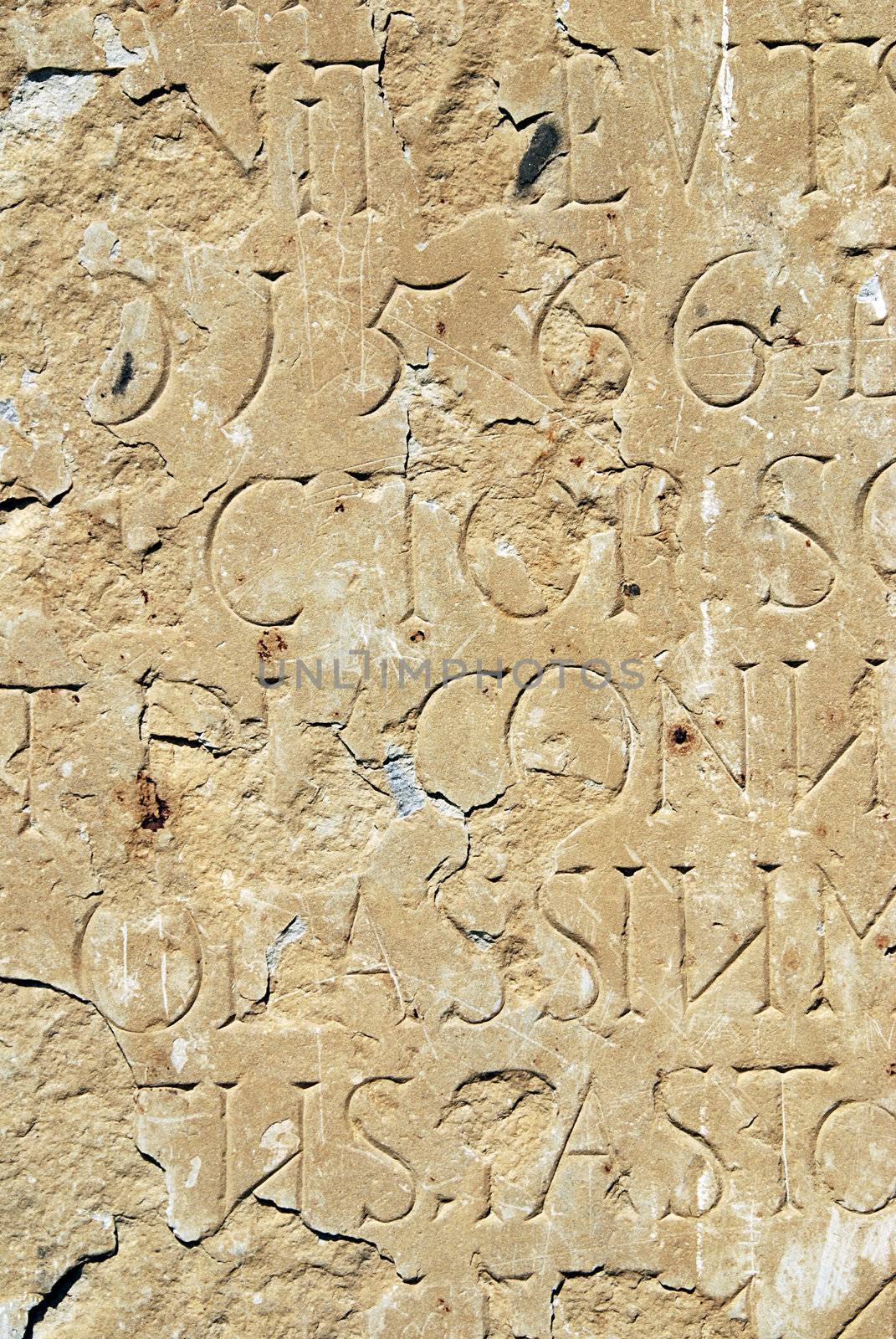 Ancient latin inscription - vintage written background