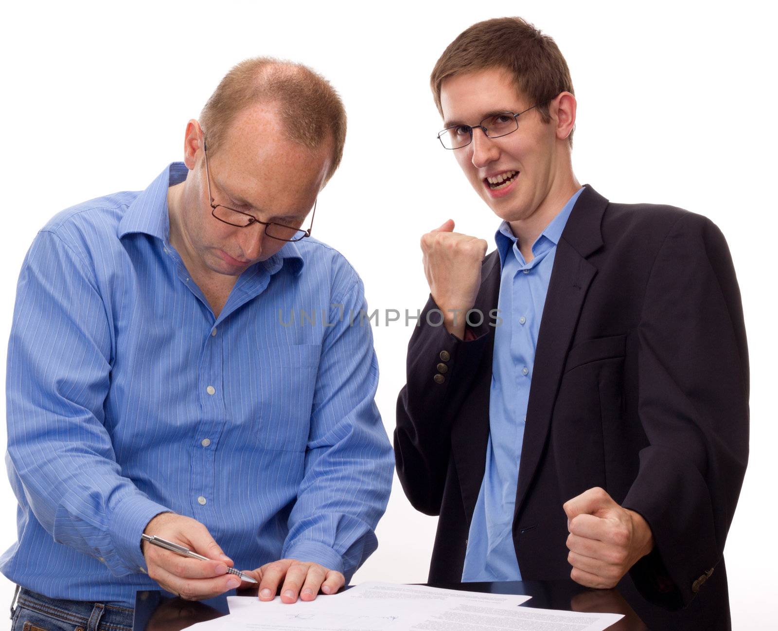 Person signing of an agreement