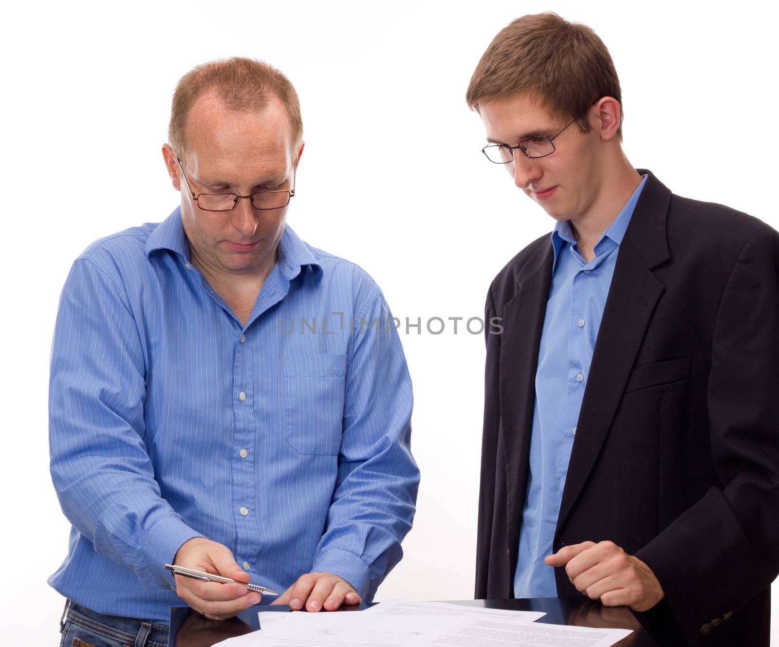 Person signing of an agreement