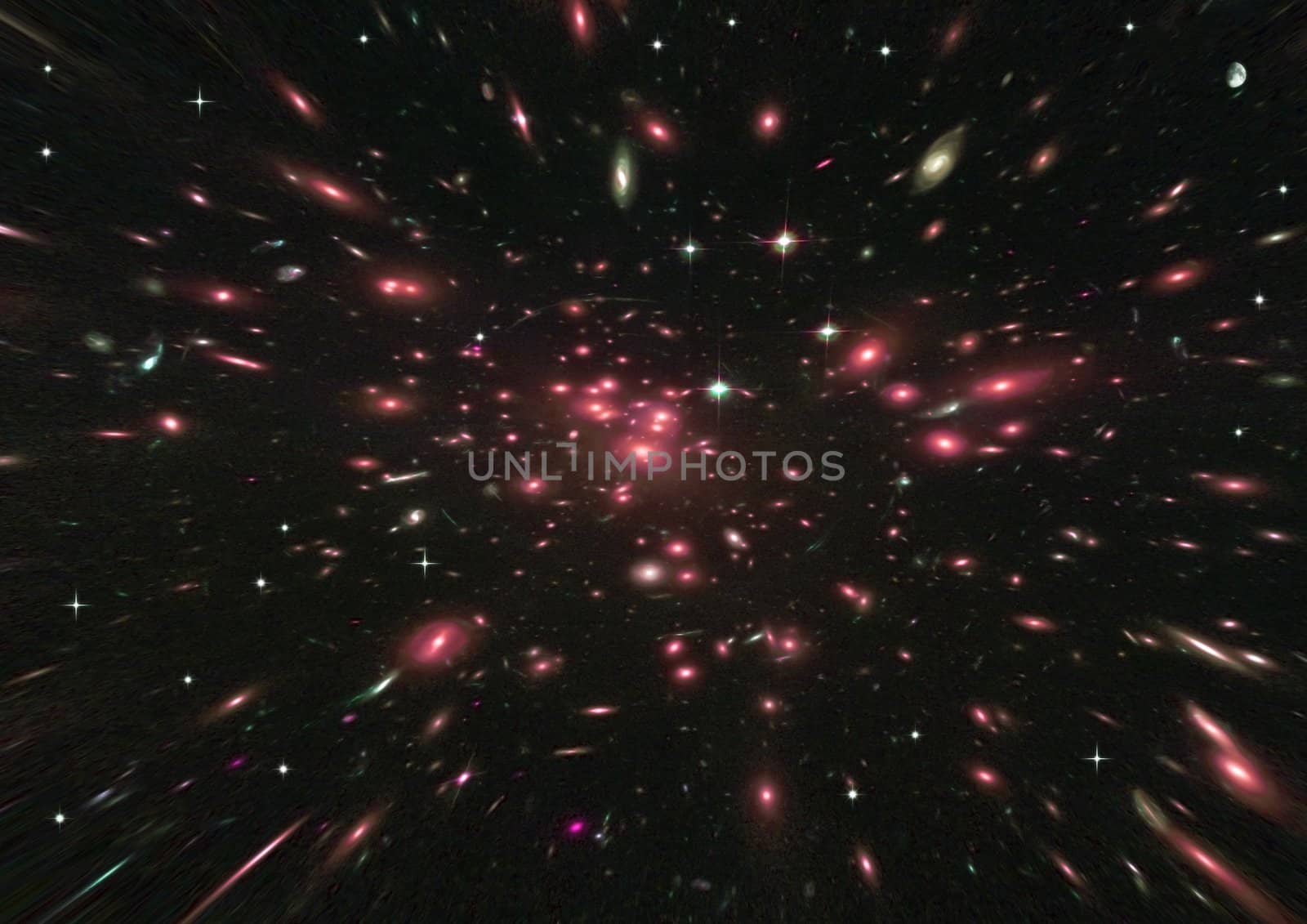 Small part of an infinite star field of space in the Universe