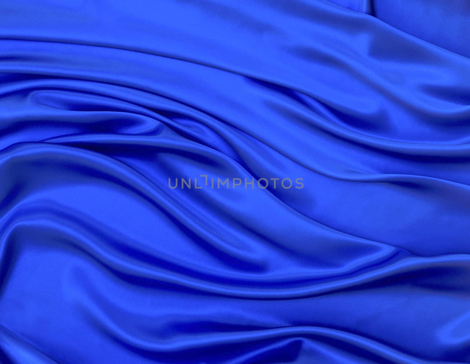 close up of blue silk textured cloth