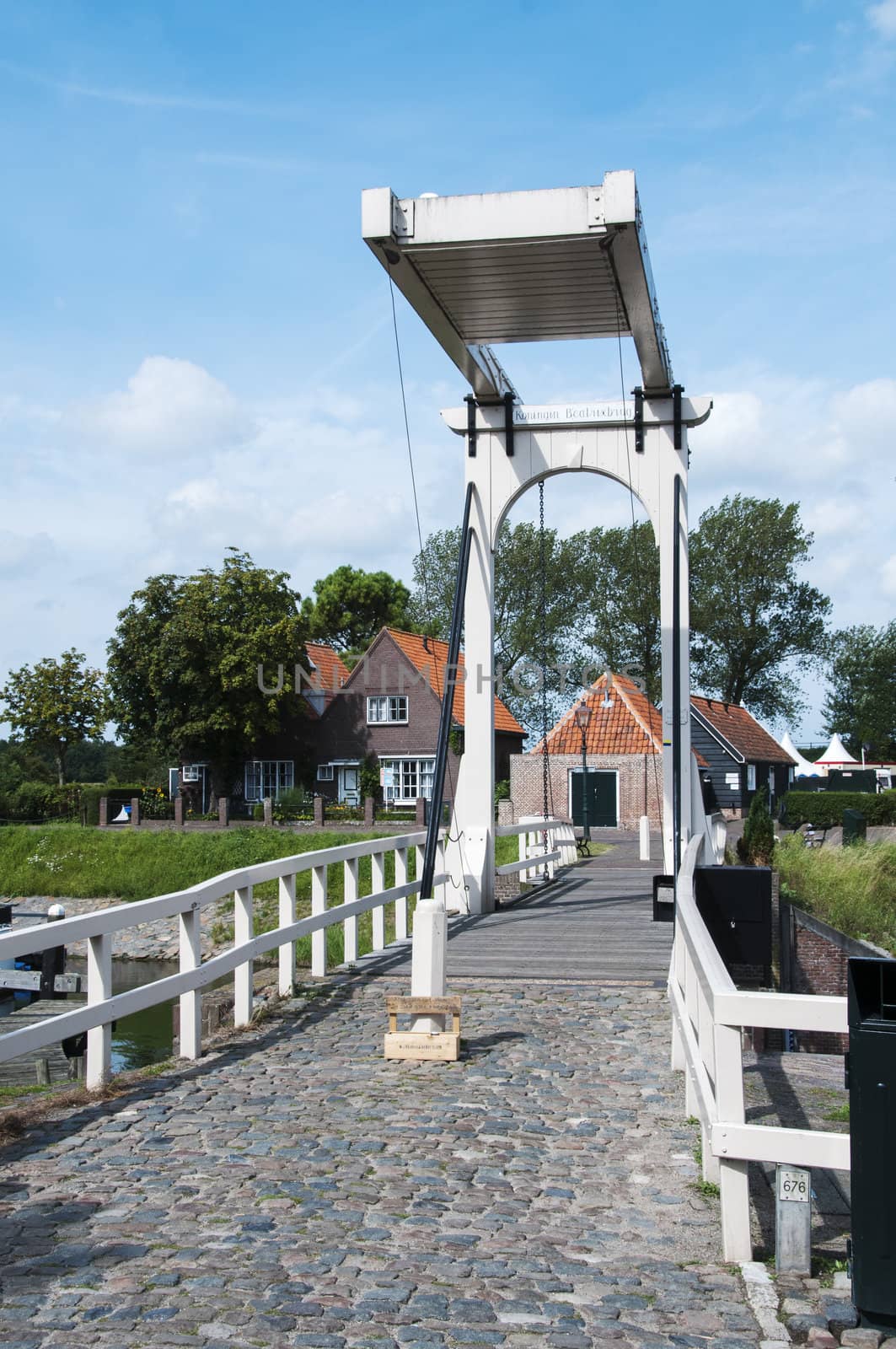 bridge in Veere place in Netherlands