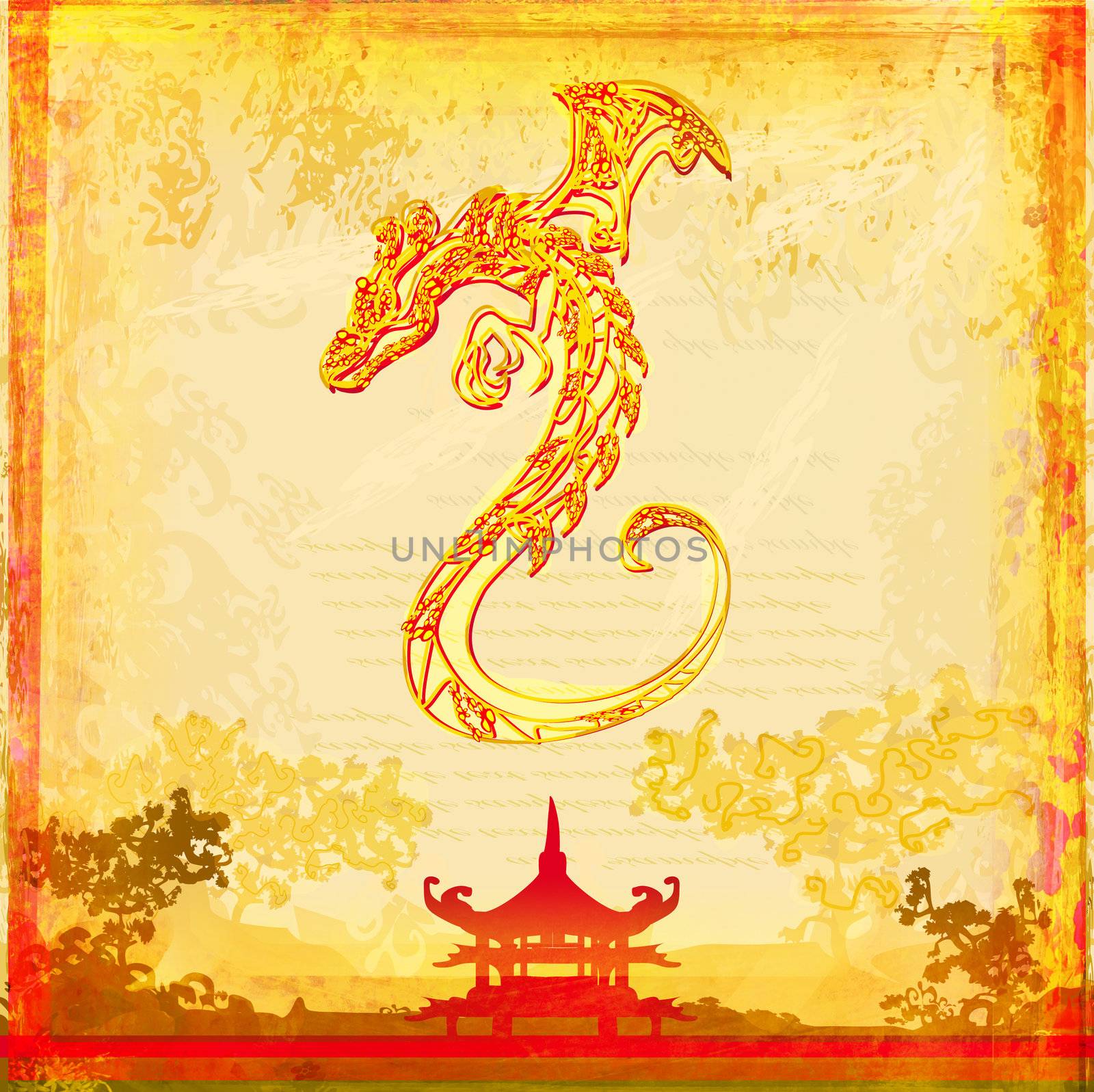 card of year of the dragon