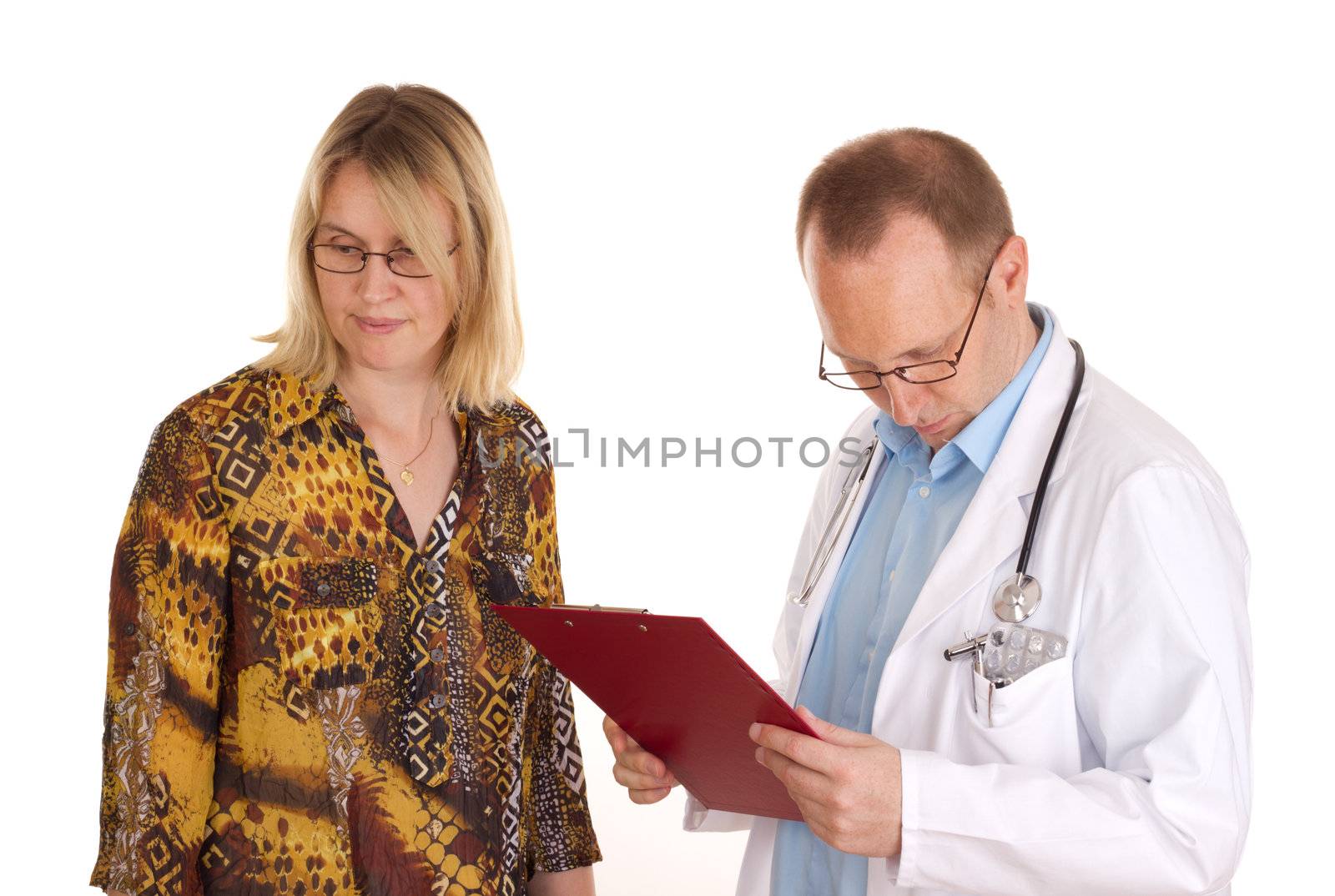 Medical doctor and patient 